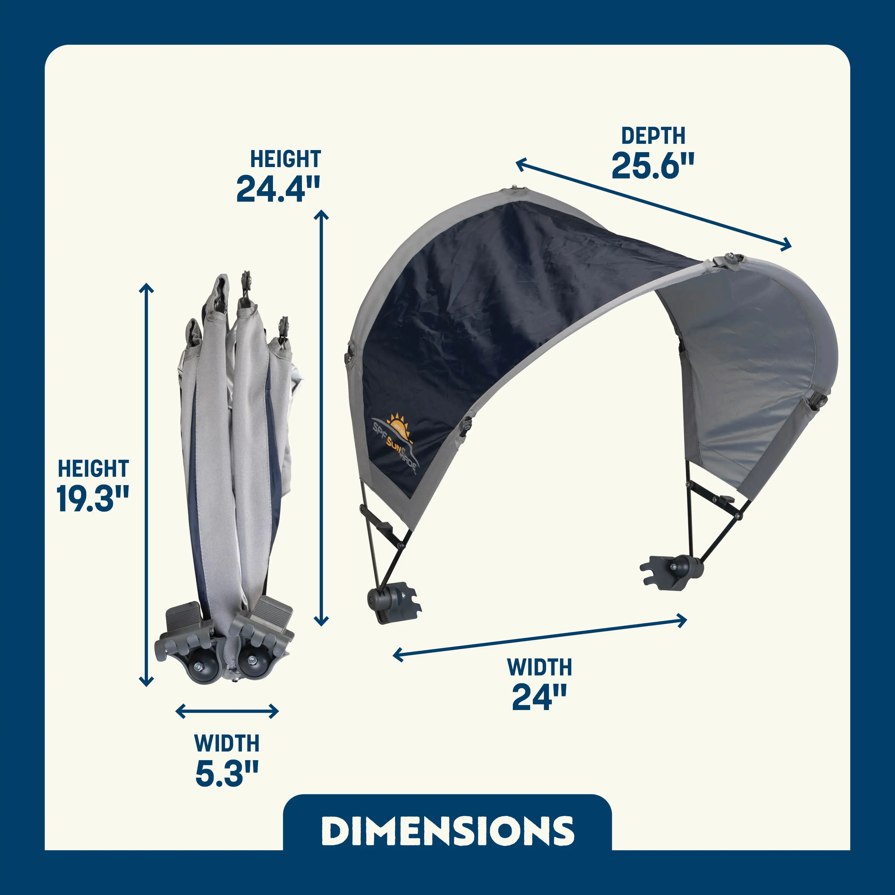 GCI Outdoor Universal Chair Clip on SunShade Accessory - Image 4