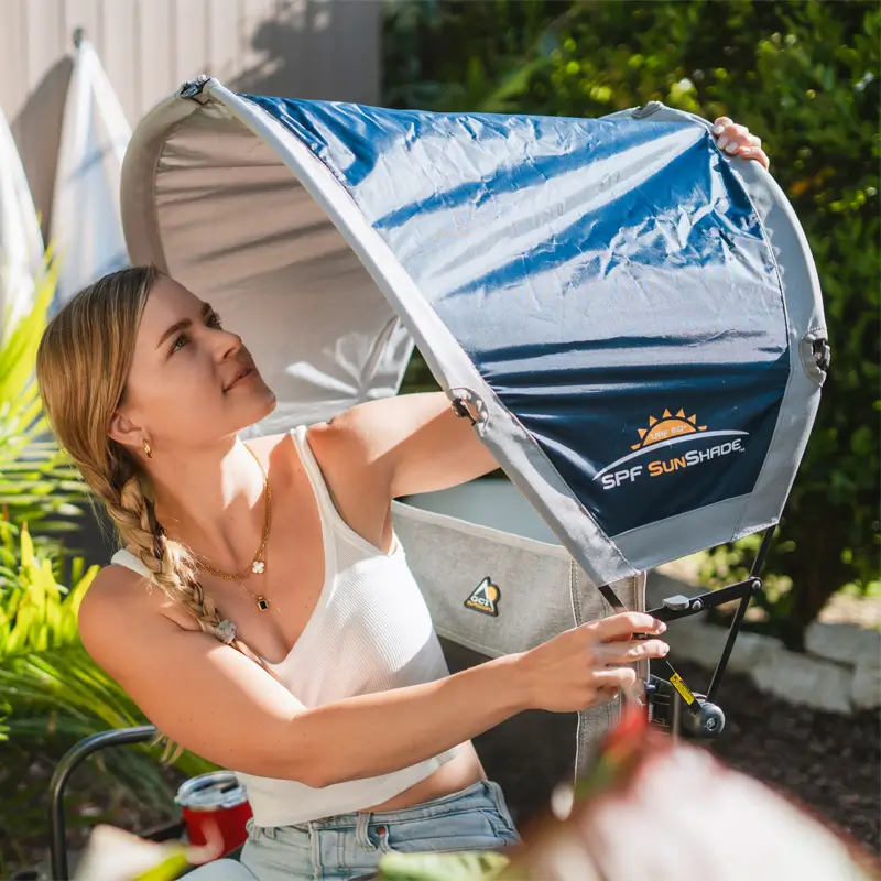 GCI Outdoor Universal Chair Clip on SunShade Accessory - Image 9