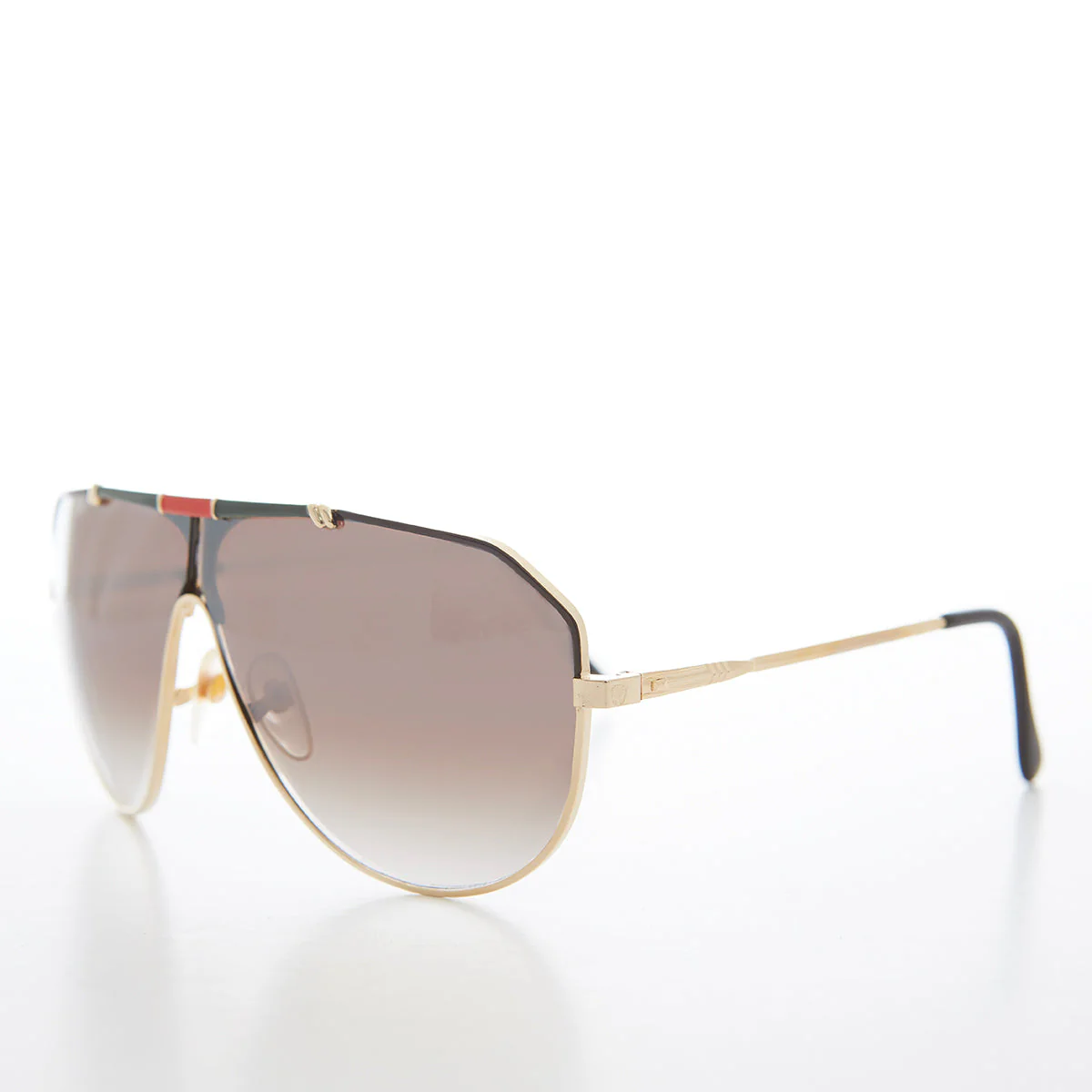 Gold 80s Unisex Vintage Pilot Sunglasses - Irvine - Image 2
