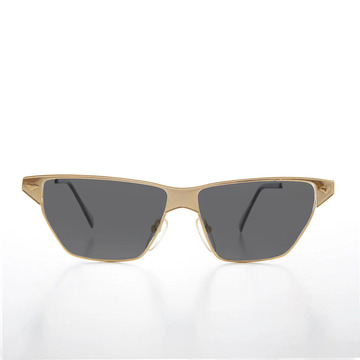Gold Triangular Frame Vintage Sunglass - Franca - Image 3