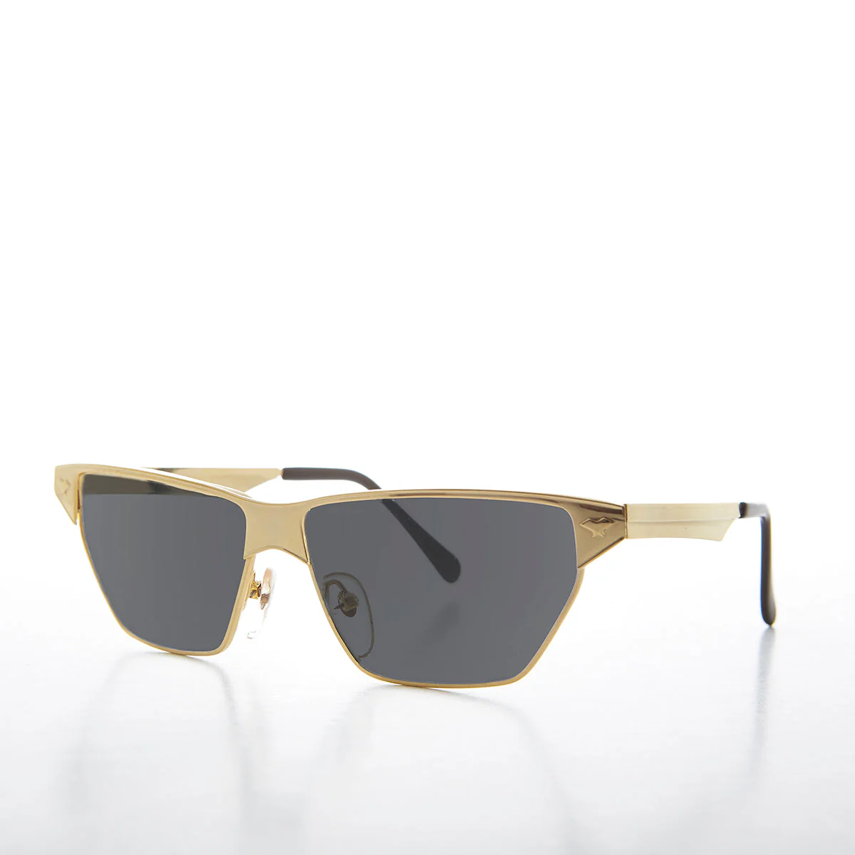 Gold Triangular Frame Vintage Sunglass - Franca - Image 4