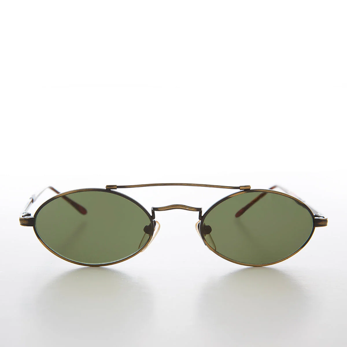 Gothic Oval Steampunk Vintage Sunglasses - Wink