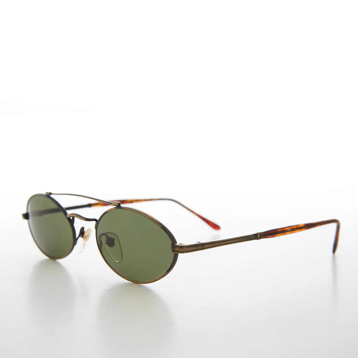 Gothic Oval Steampunk Vintage Sunglasses - Wink - Image 2