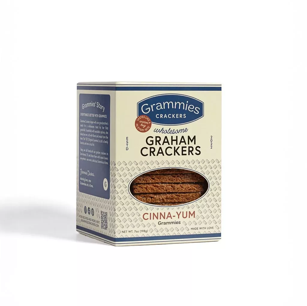 Grammies Crackers Cinna-Yum Bag - 6 Bags x 2.5 oz case