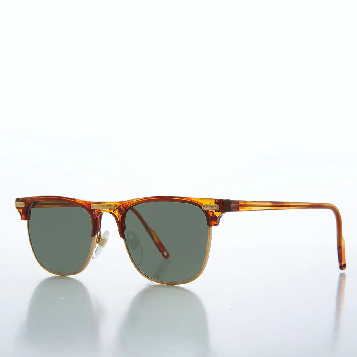 Half Frame Classic 90s Sunglasses - Omar - Image 2