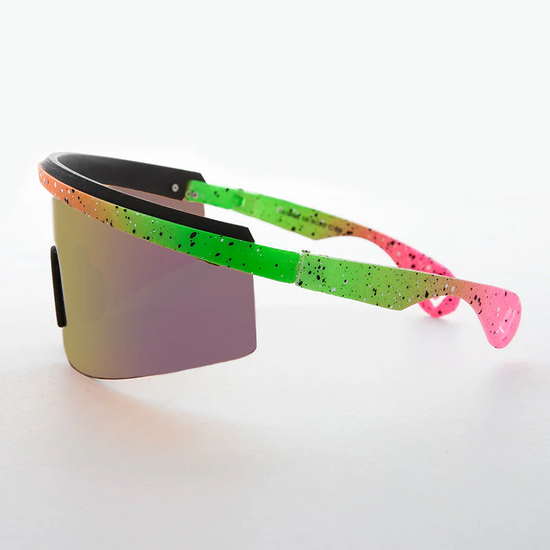 Kids 80s Wrap Around Sunglasses - Colt - Image 4