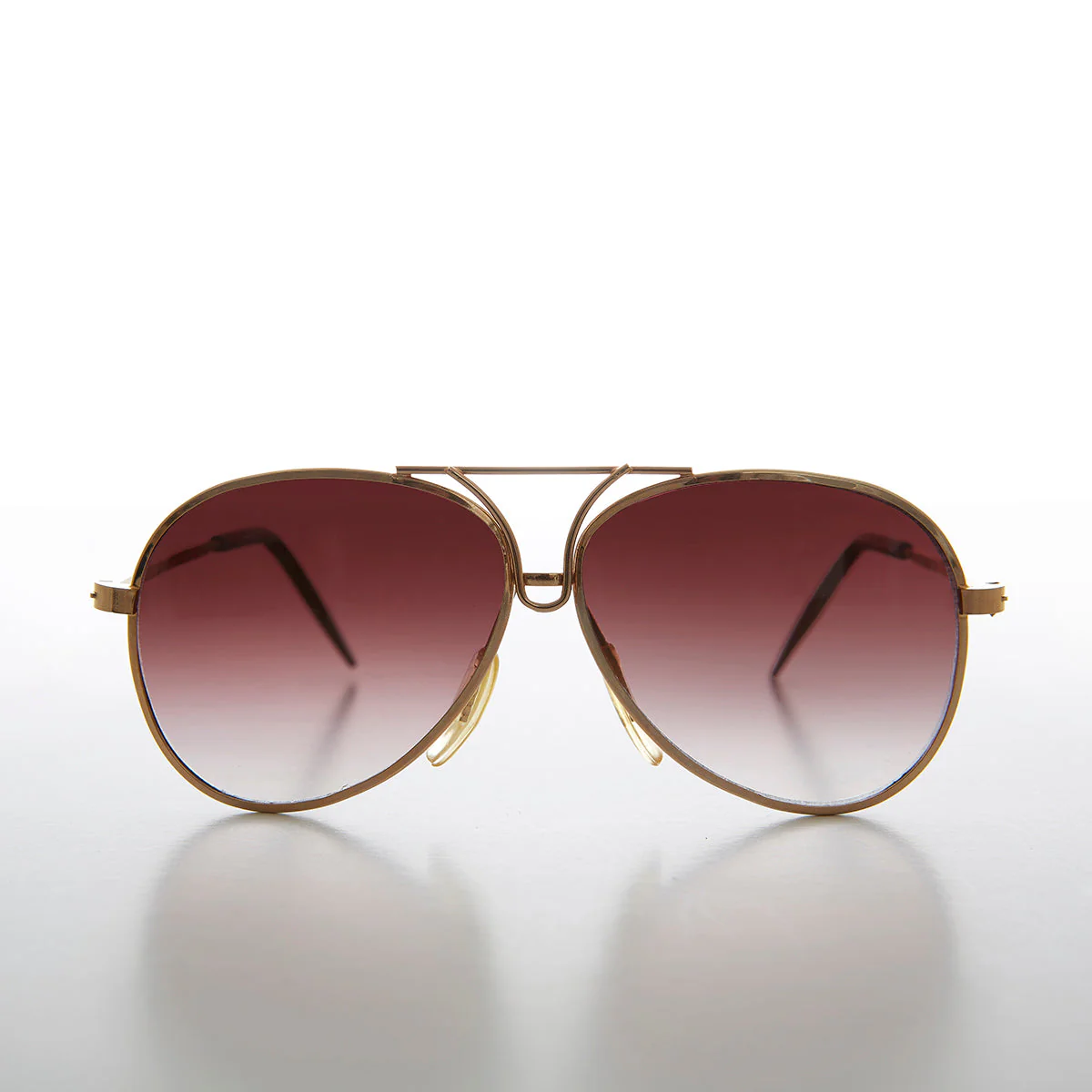 Kids Gold Rare Aviator Vintage Sunglass - Jr Voss