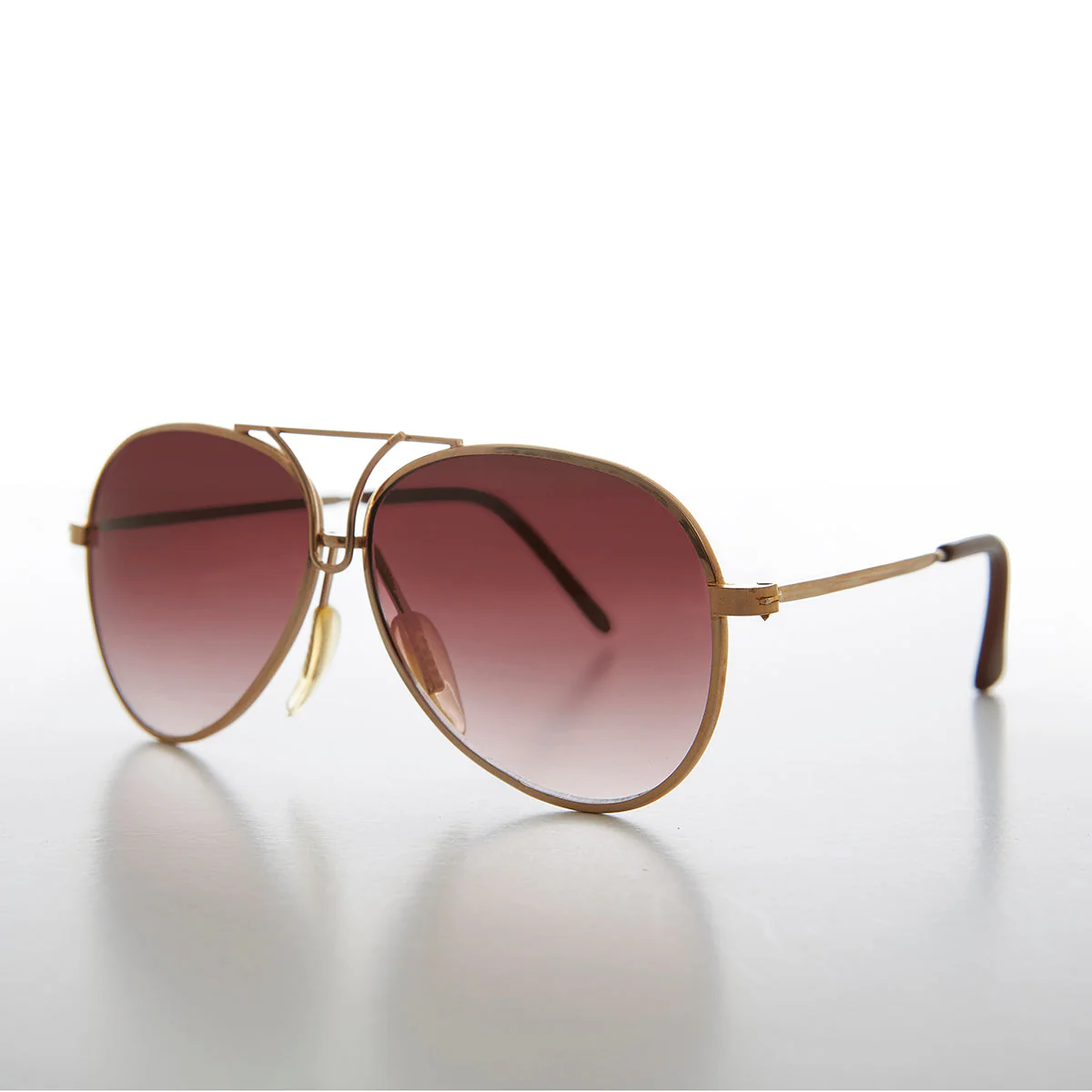 Kids Gold Rare Aviator Vintage Sunglass - Jr Voss - Image 2