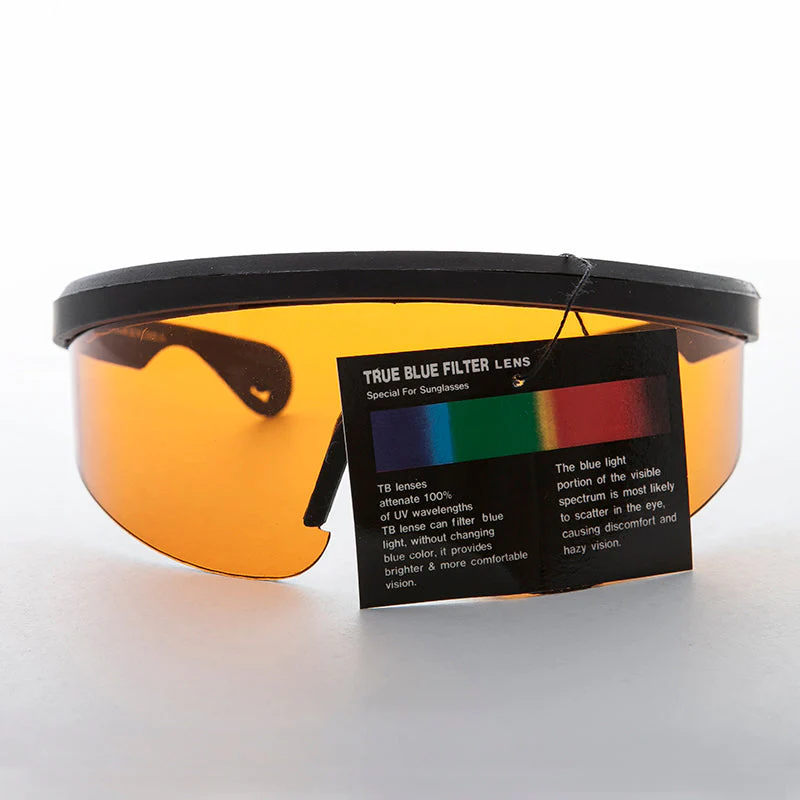 Kids Size Wrap Sunglass with Blue Blocking Amber Lens - Little Bolt - Image 2