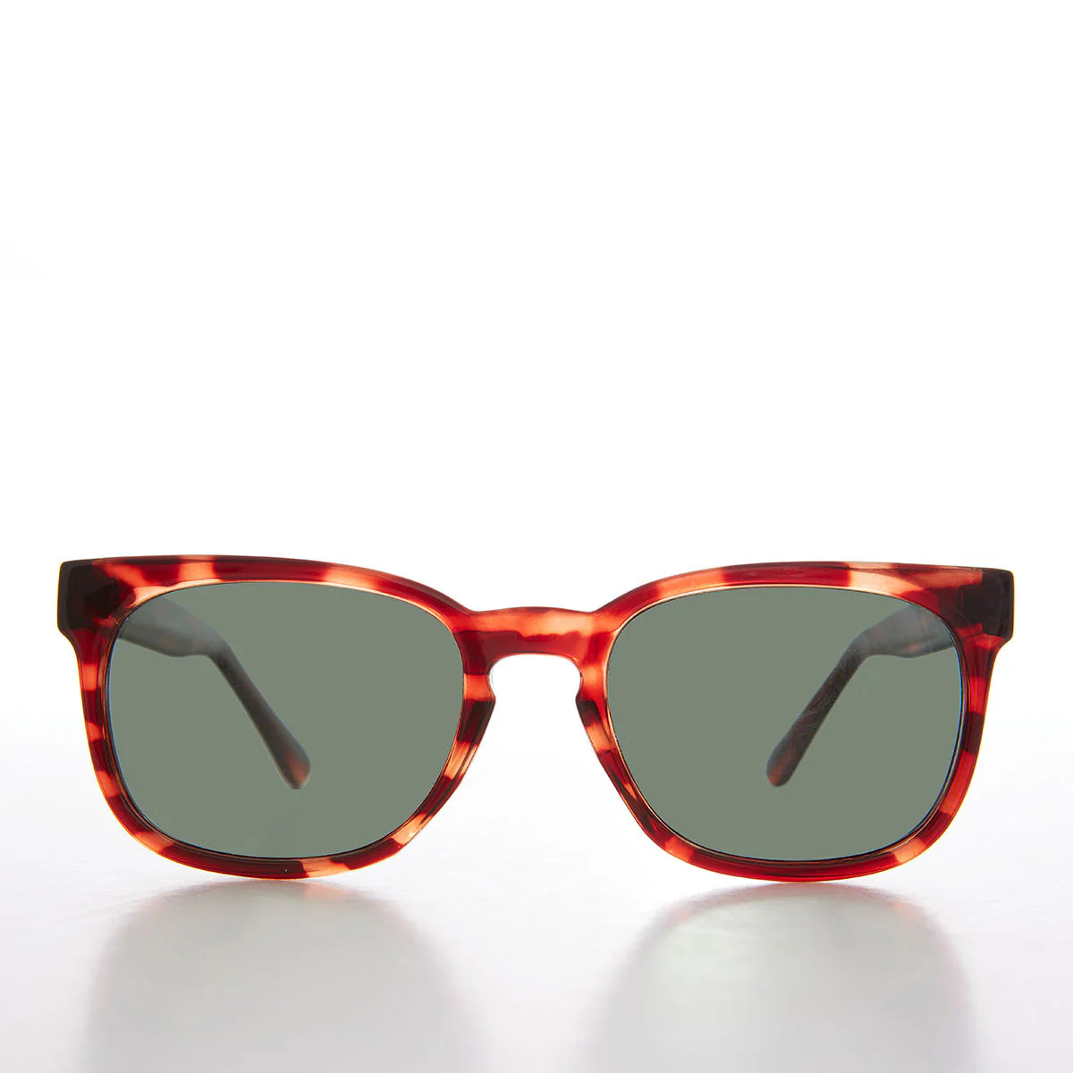 Large Classic Square 1950s Style Sunglass with Keyhole Bridge - Hudson - Image 3