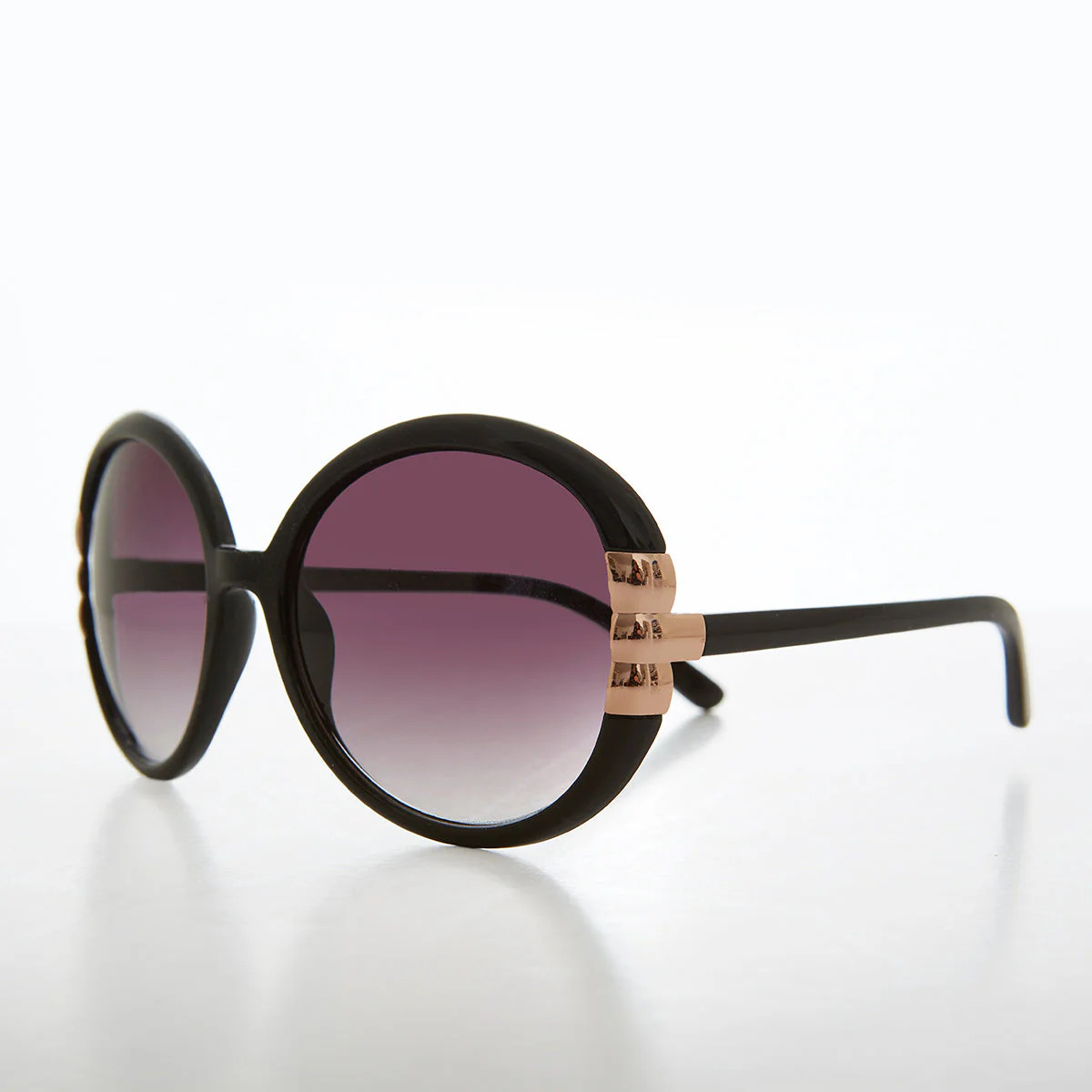 Large Round Women's Retro Sunglasses - Dolores - Image 2