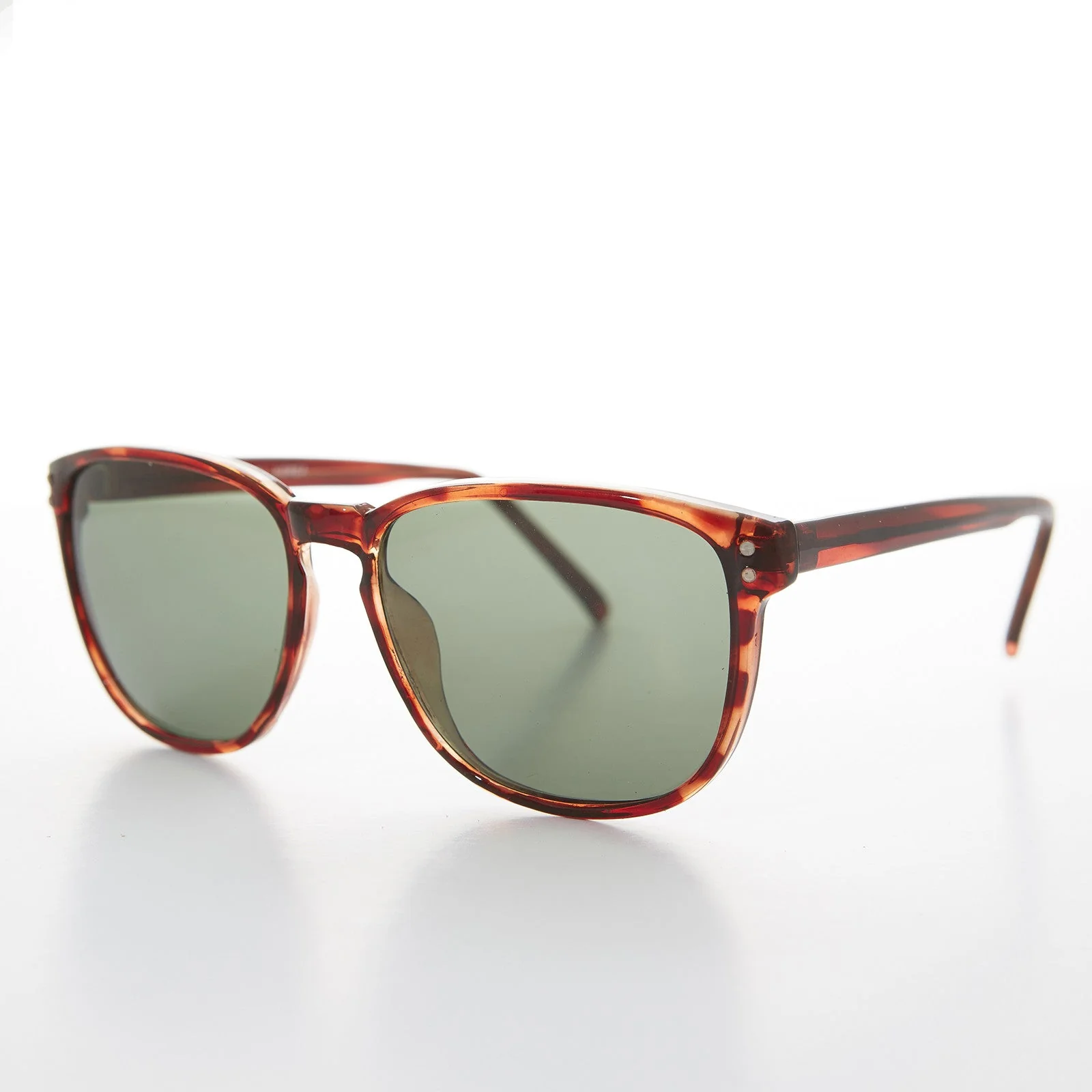 Large Square Glass Lens Vintage Sunglass - Winston - Image 2
