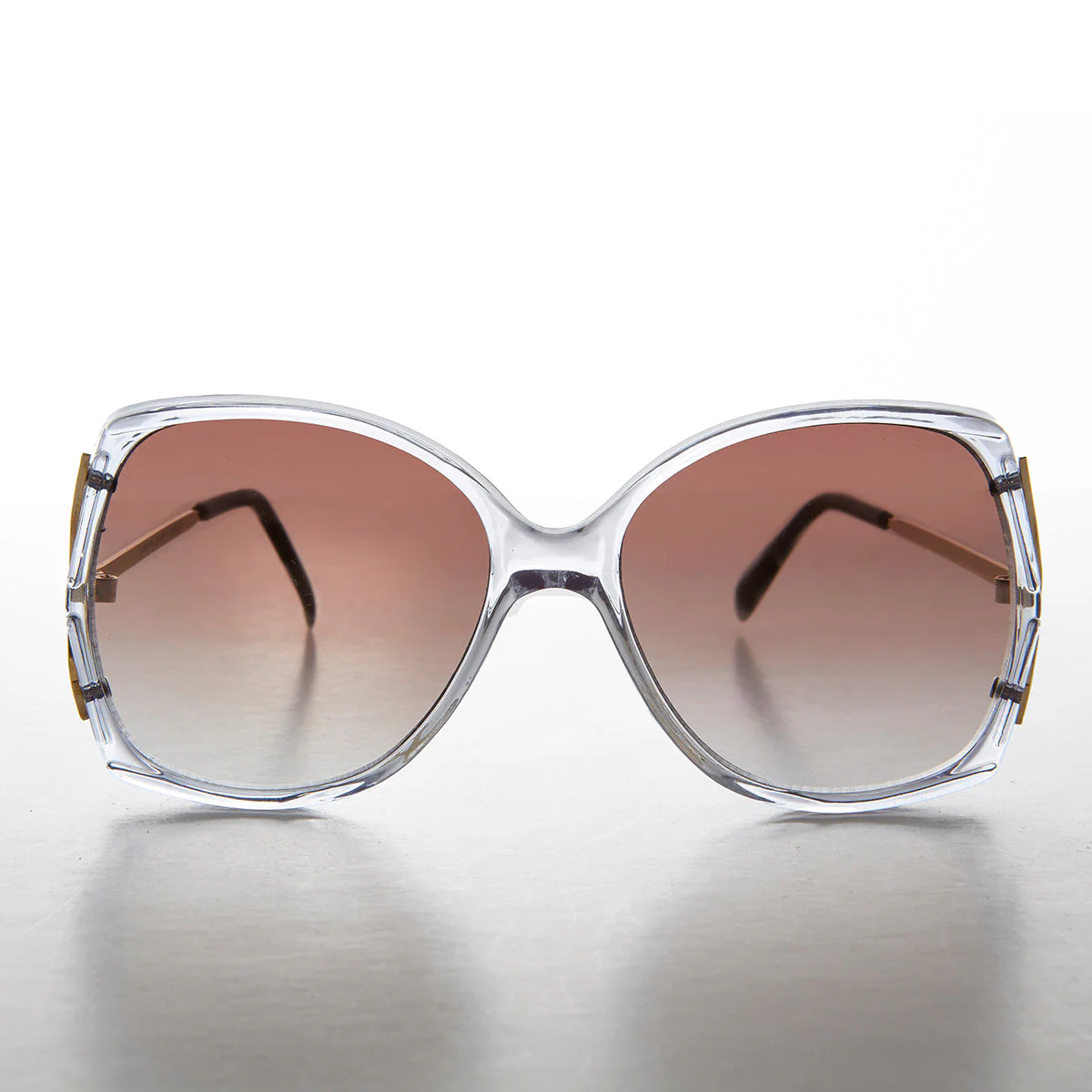 Large Square Women's Sunglasses  - Goldie - Image 2