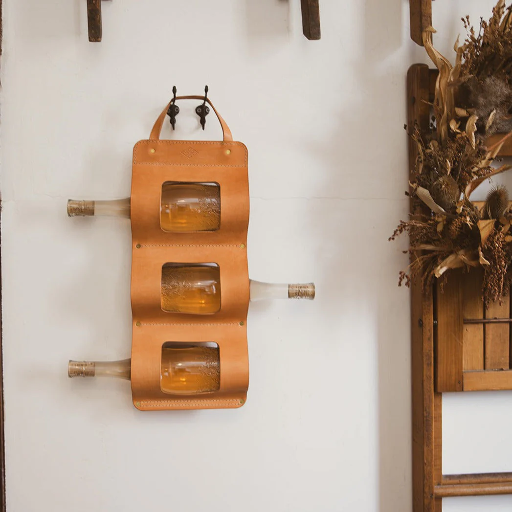 Leather Bottle Bandolier  - USA Made - Image 2