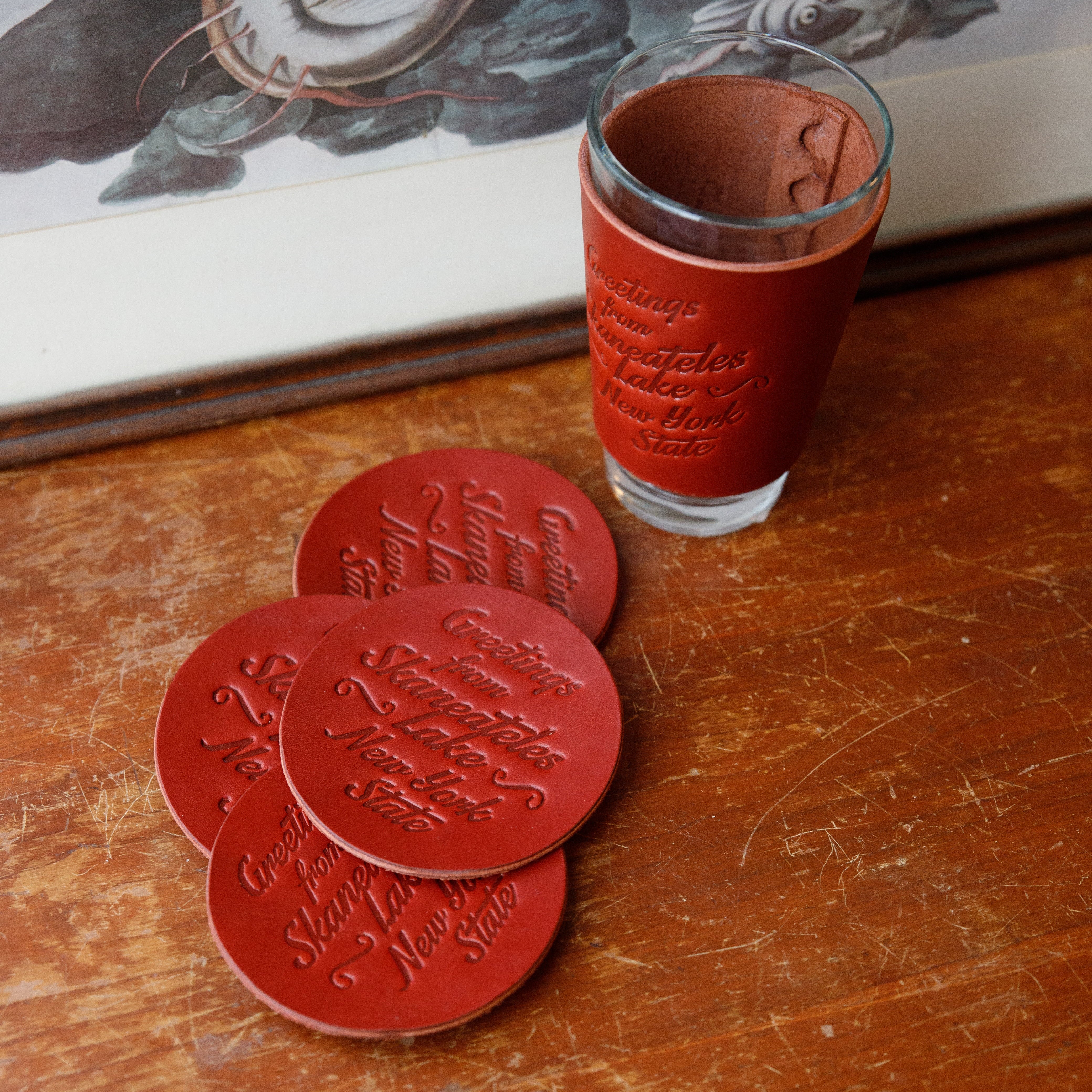 Leather Coasters - USA Made - Image 3
