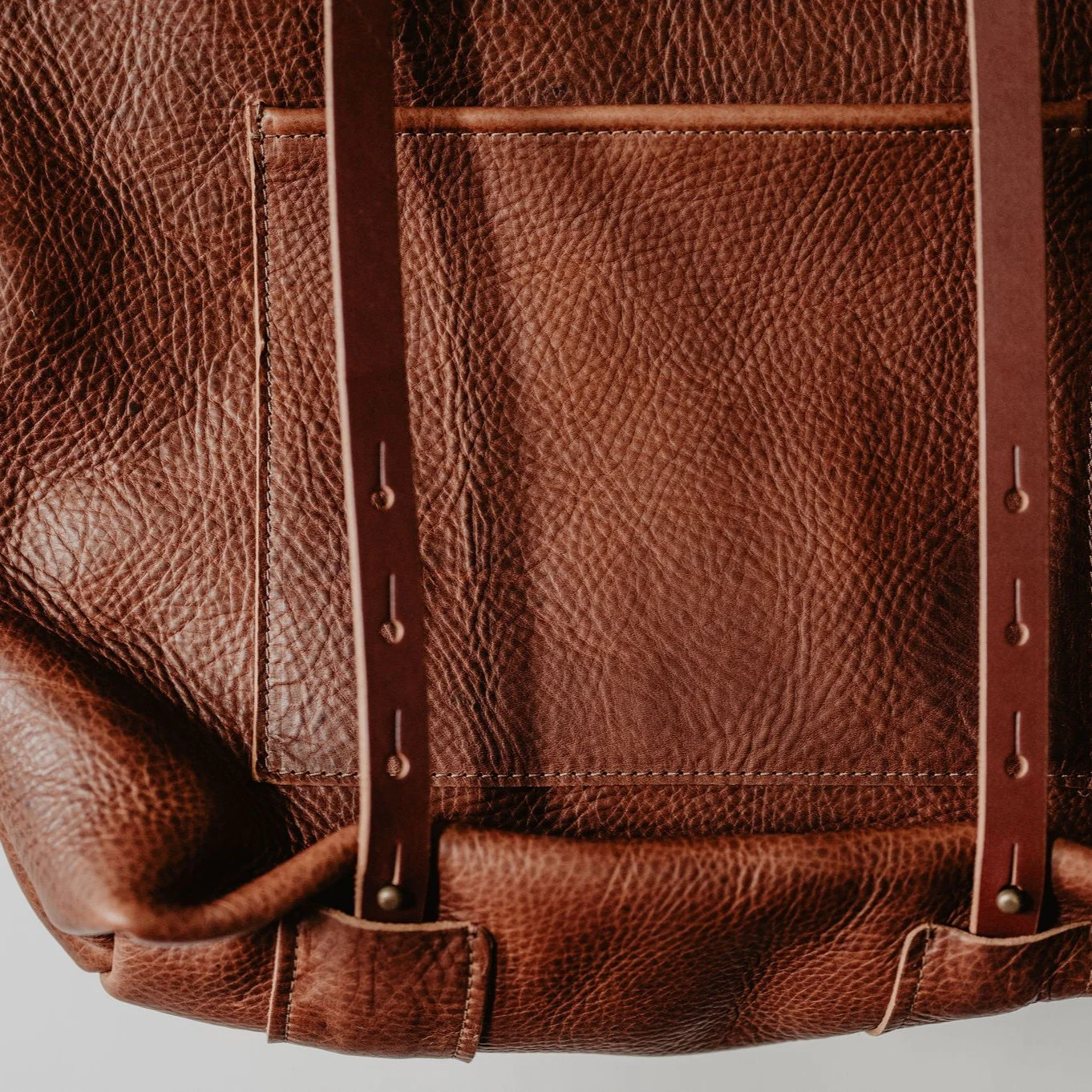 Leather Crossroads Backpack Tote – USA Made - Image 7
