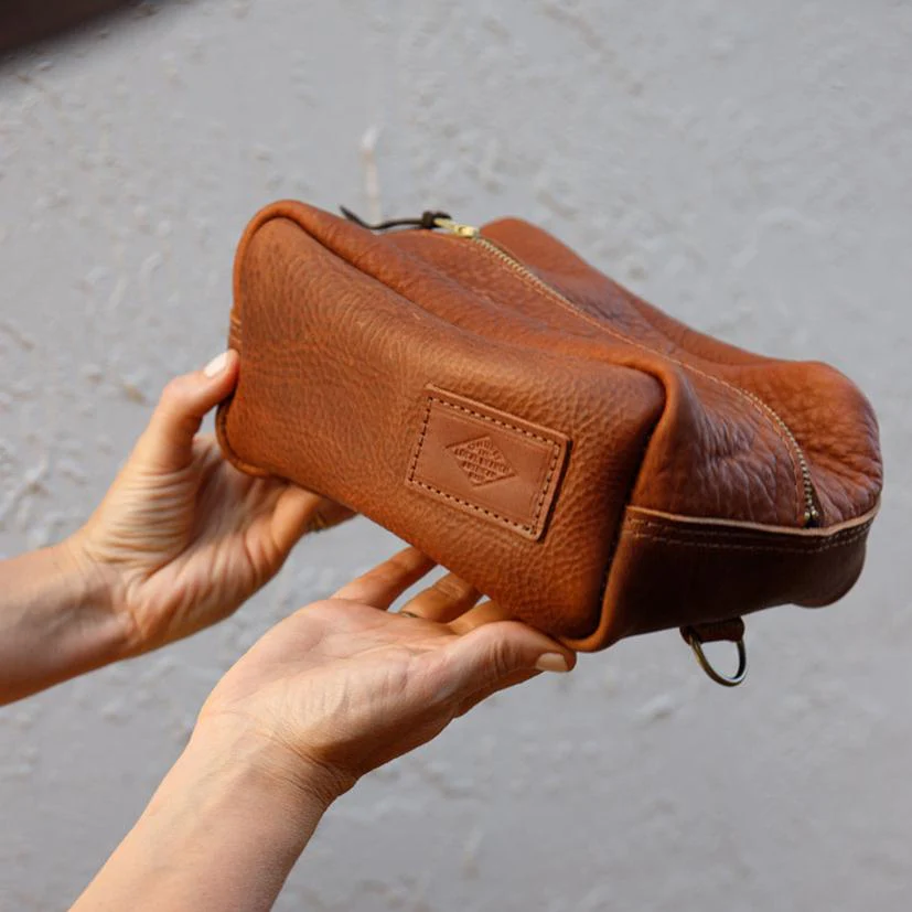 Leather Dopp Kit - USA Made - Image 3