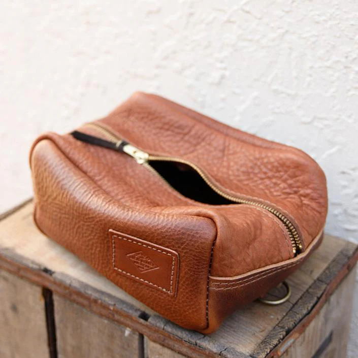 Leather Dopp Kit - USA Made - Image 5
