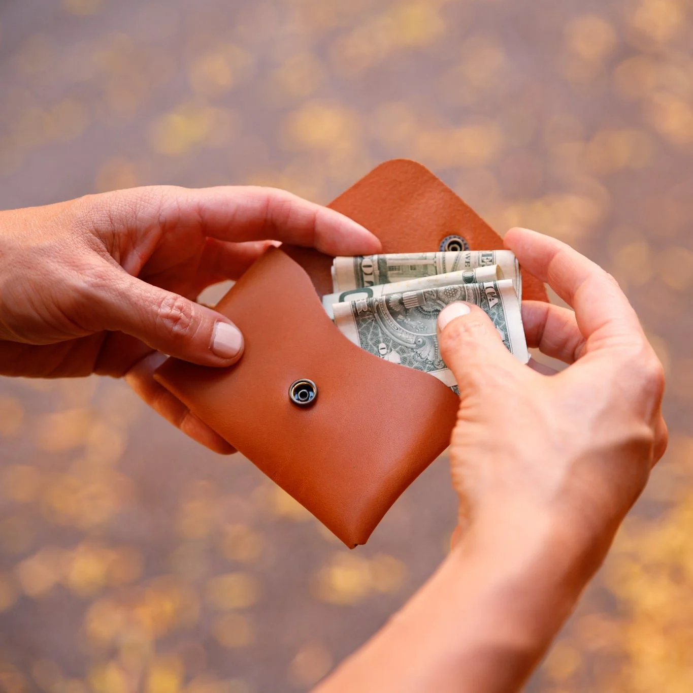 Leather Fold Wallet - USA Made - Image 3