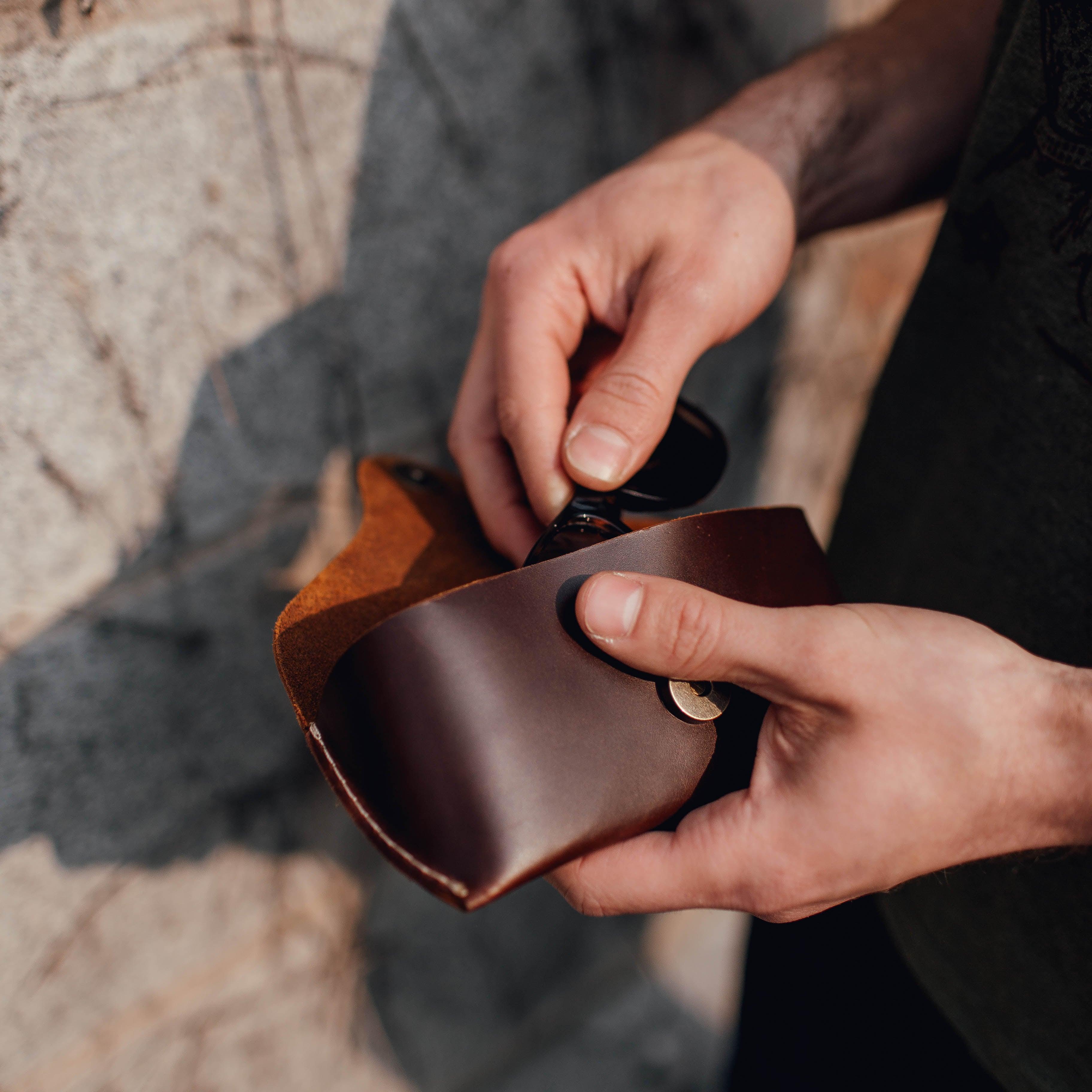 Leather Glasses Case - USA Made - Image 3
