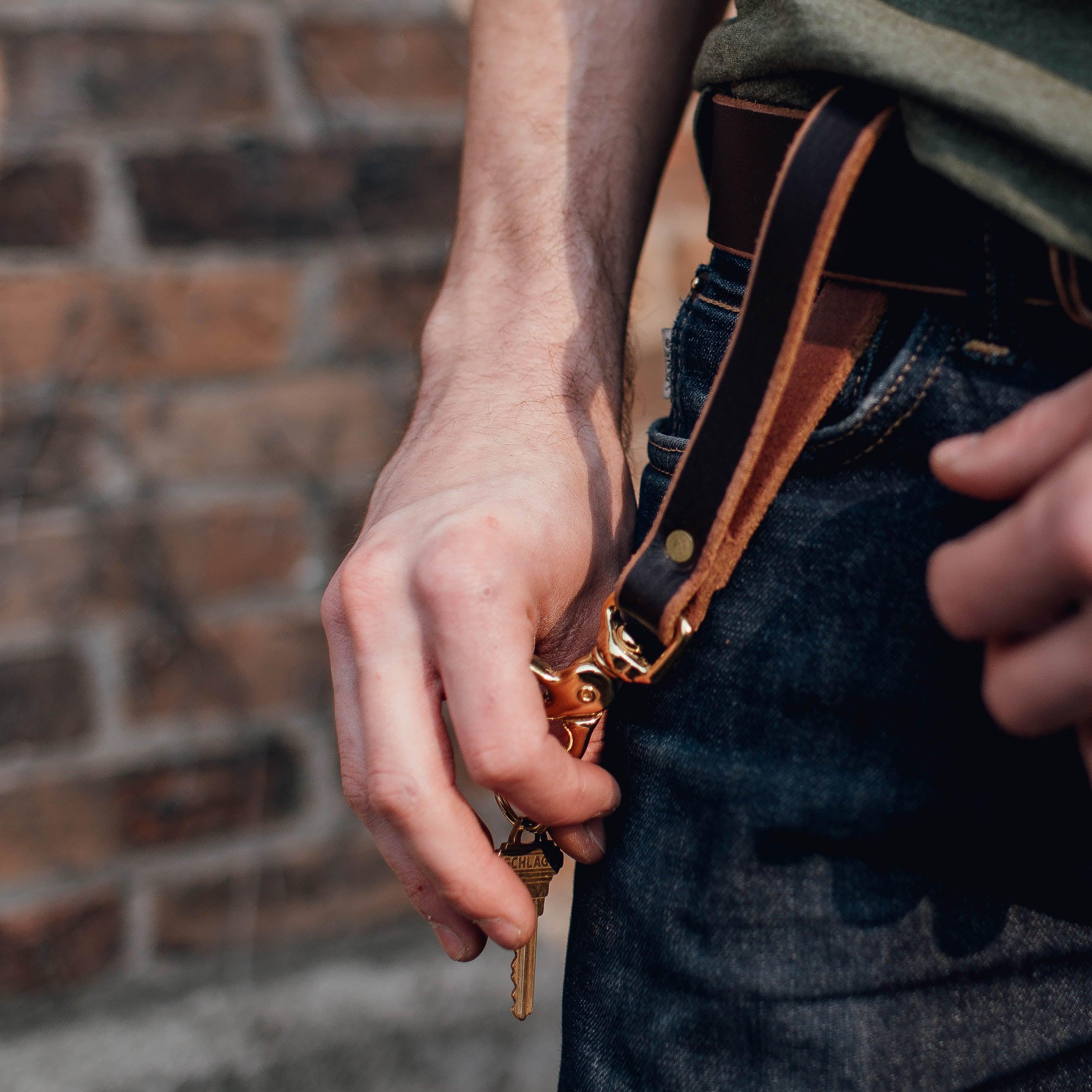Leather Key Clip Loop - USA Made - Image 2