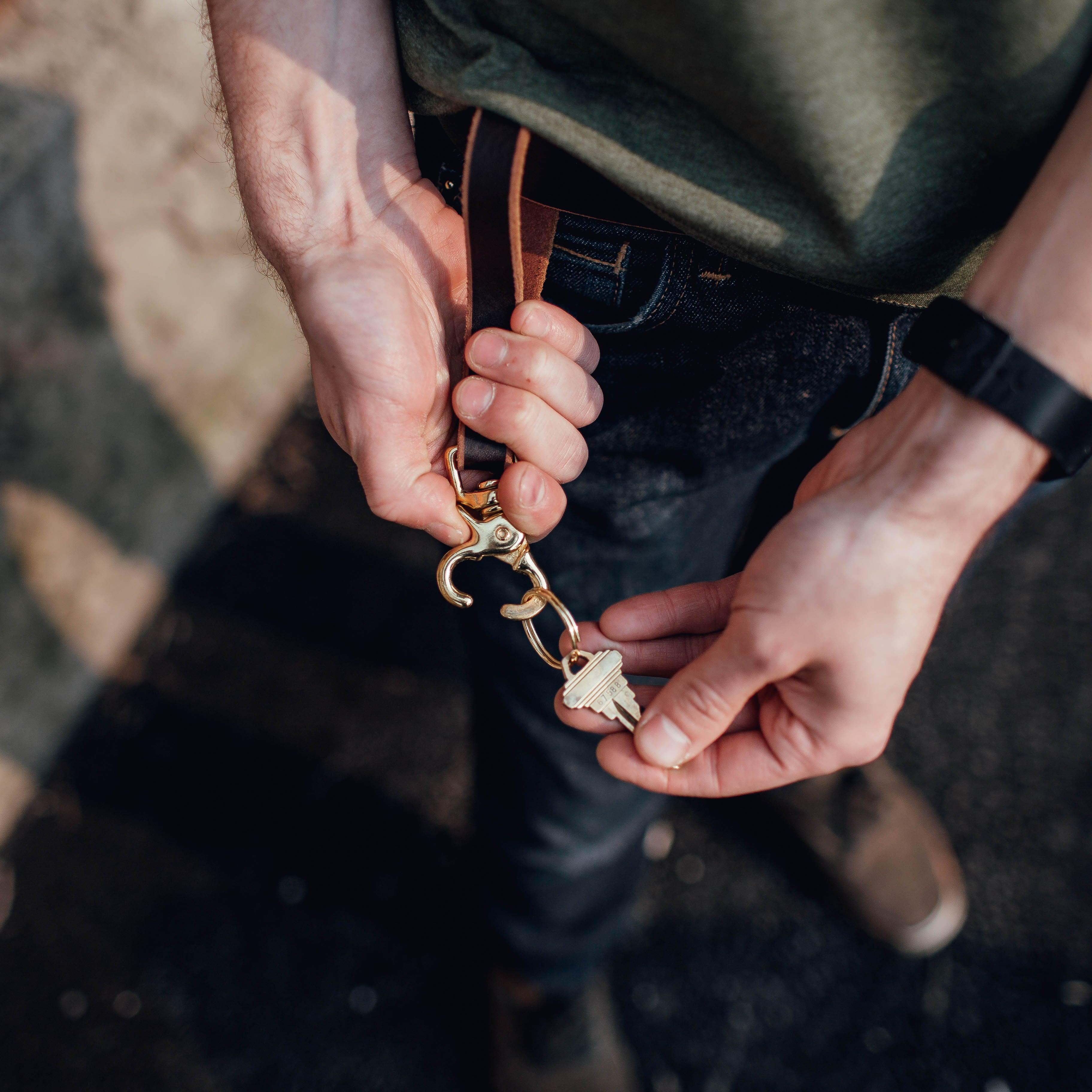 Leather Key Clip Loop - USA Made - Image 4