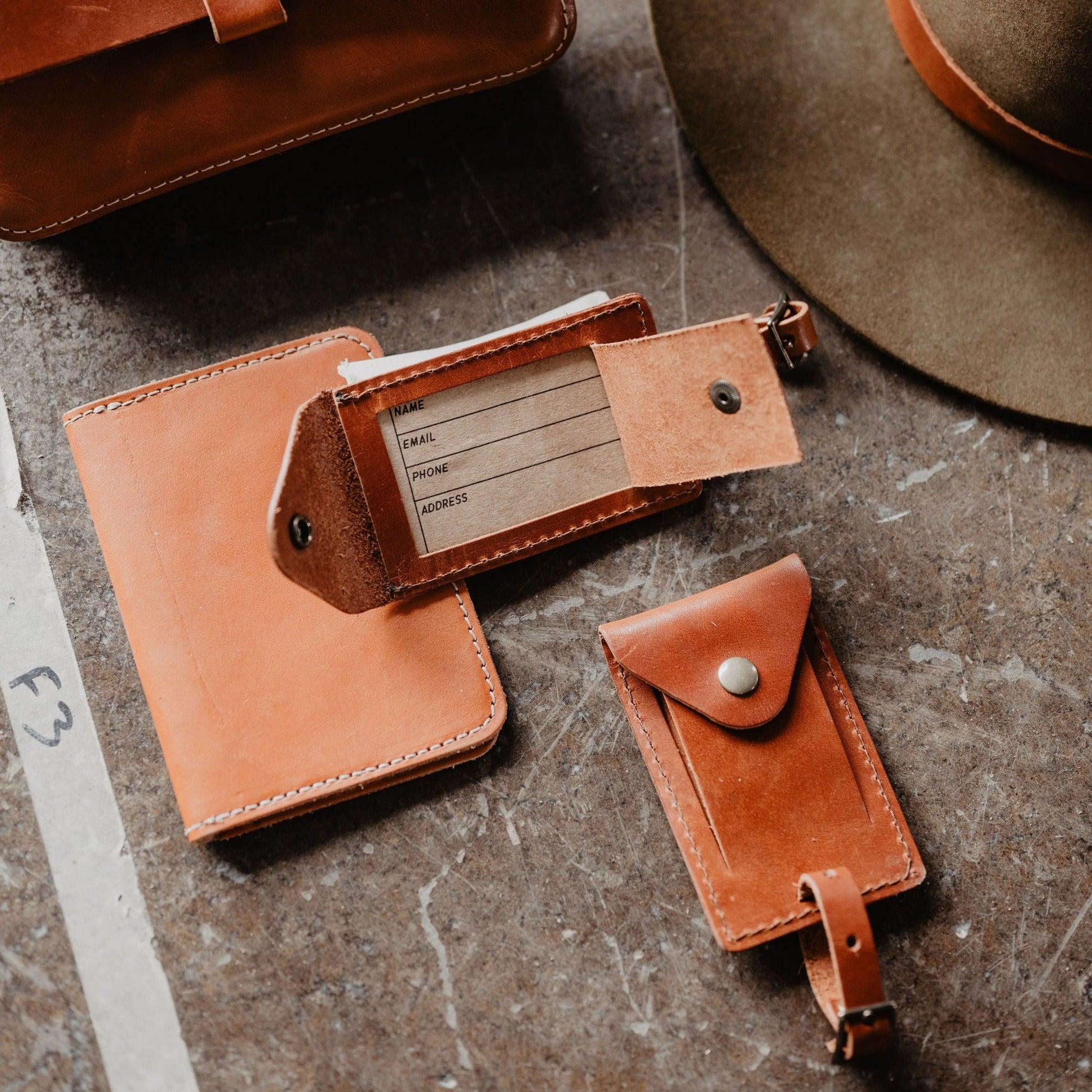 Leather Luggage Tag - USA Made - Image 2