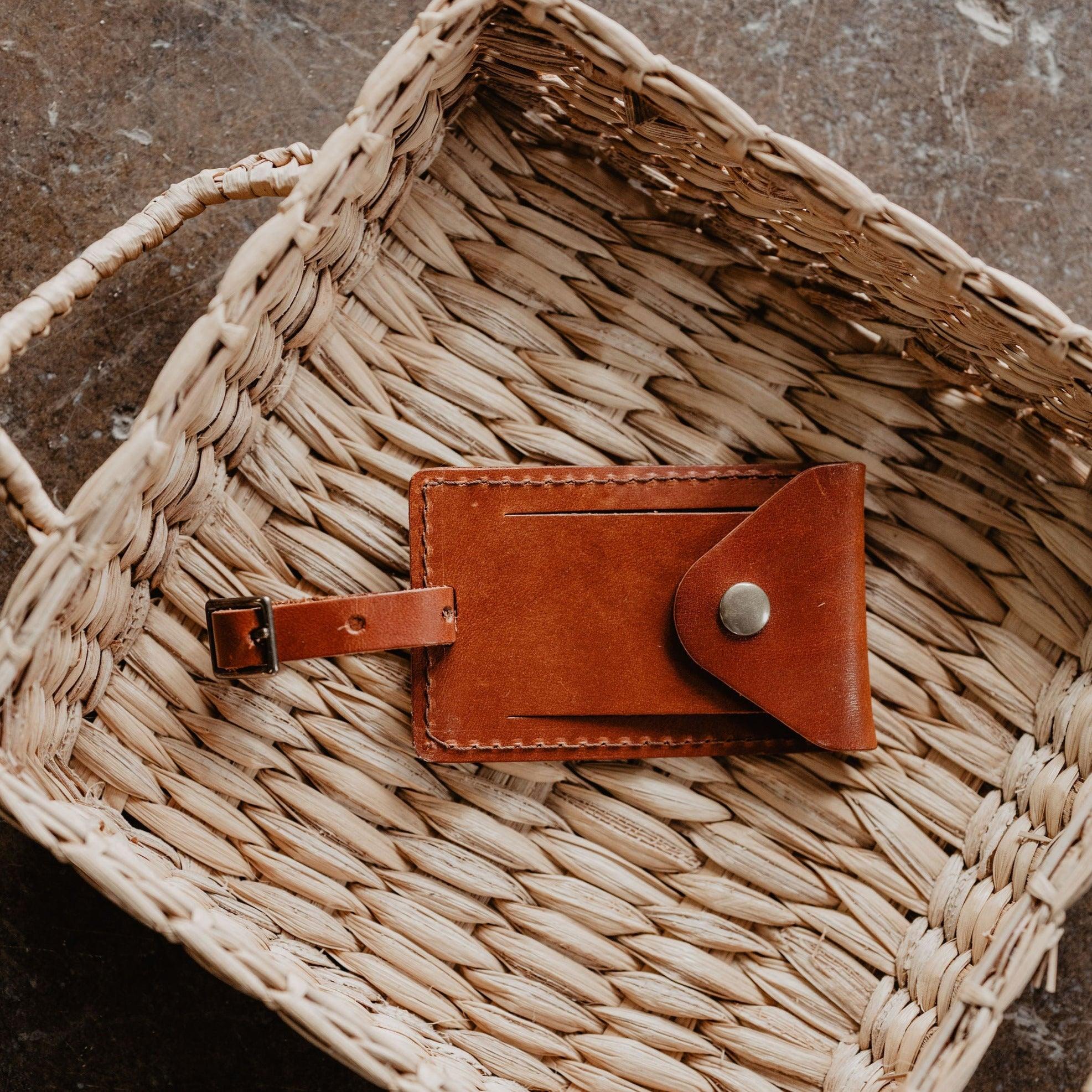 Leather Luggage Tag - USA Made - Image 3
