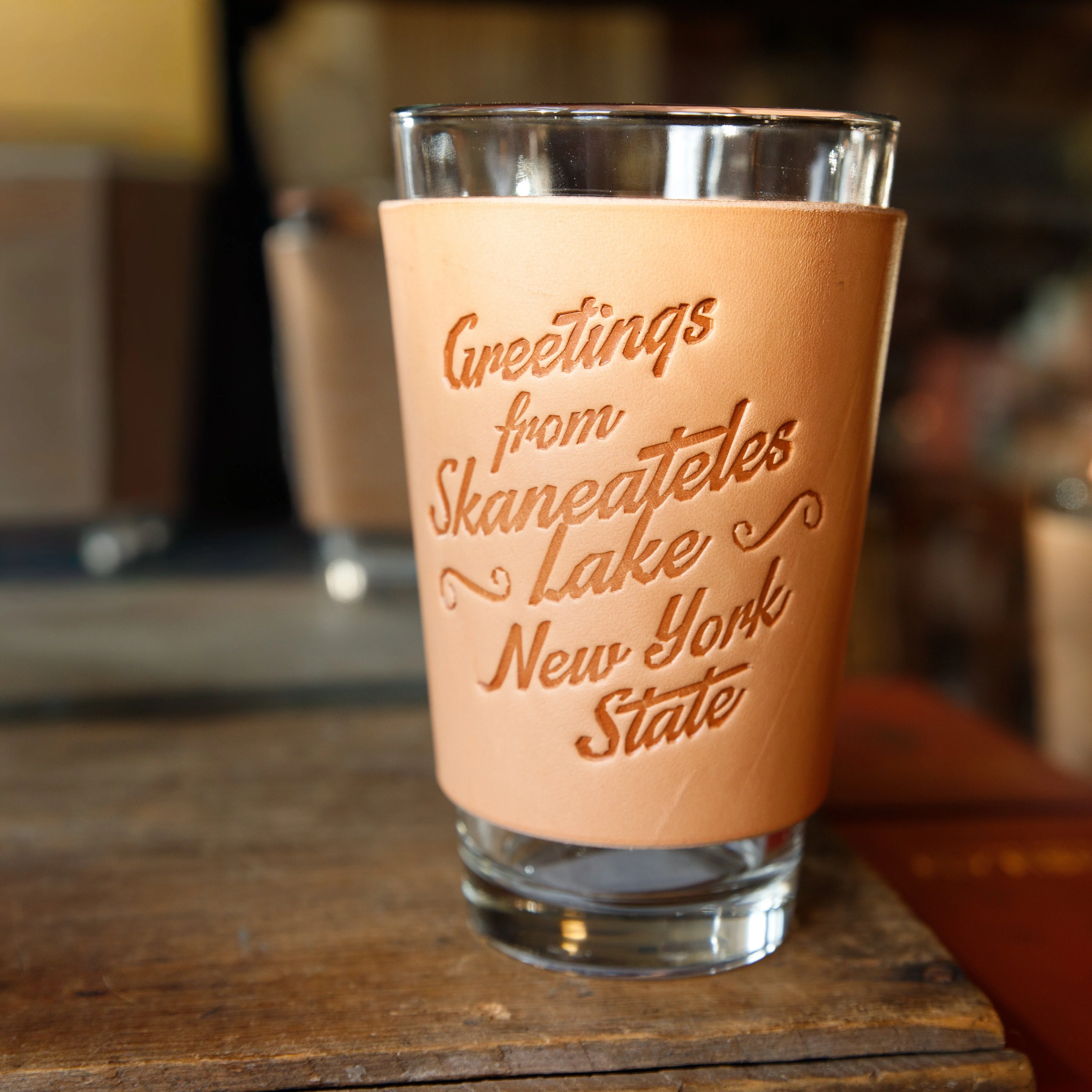 Leather Pint Glass  - USA Made - Image 12