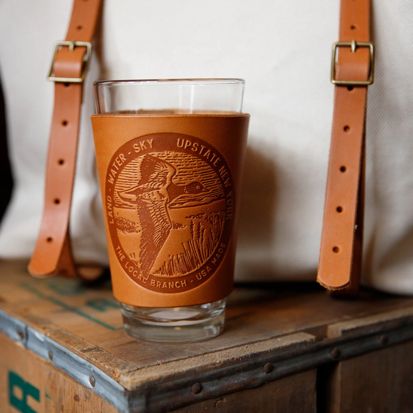 Leather Pint Glass  - USA Made - Image 5