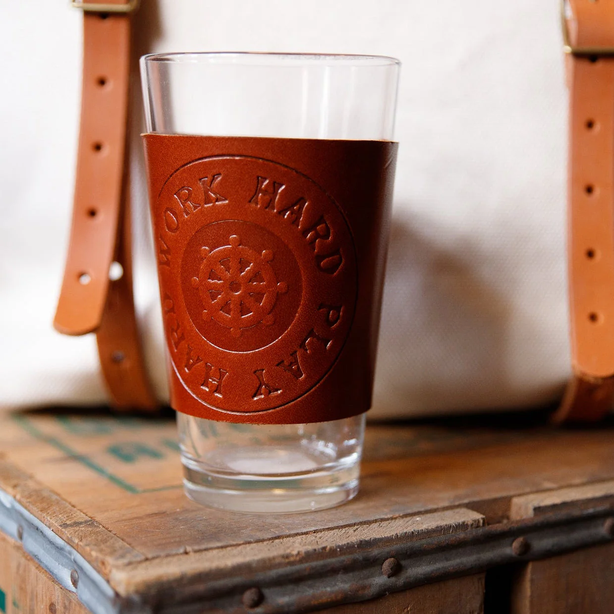 Leather Pint Glass  - USA Made - Image 7