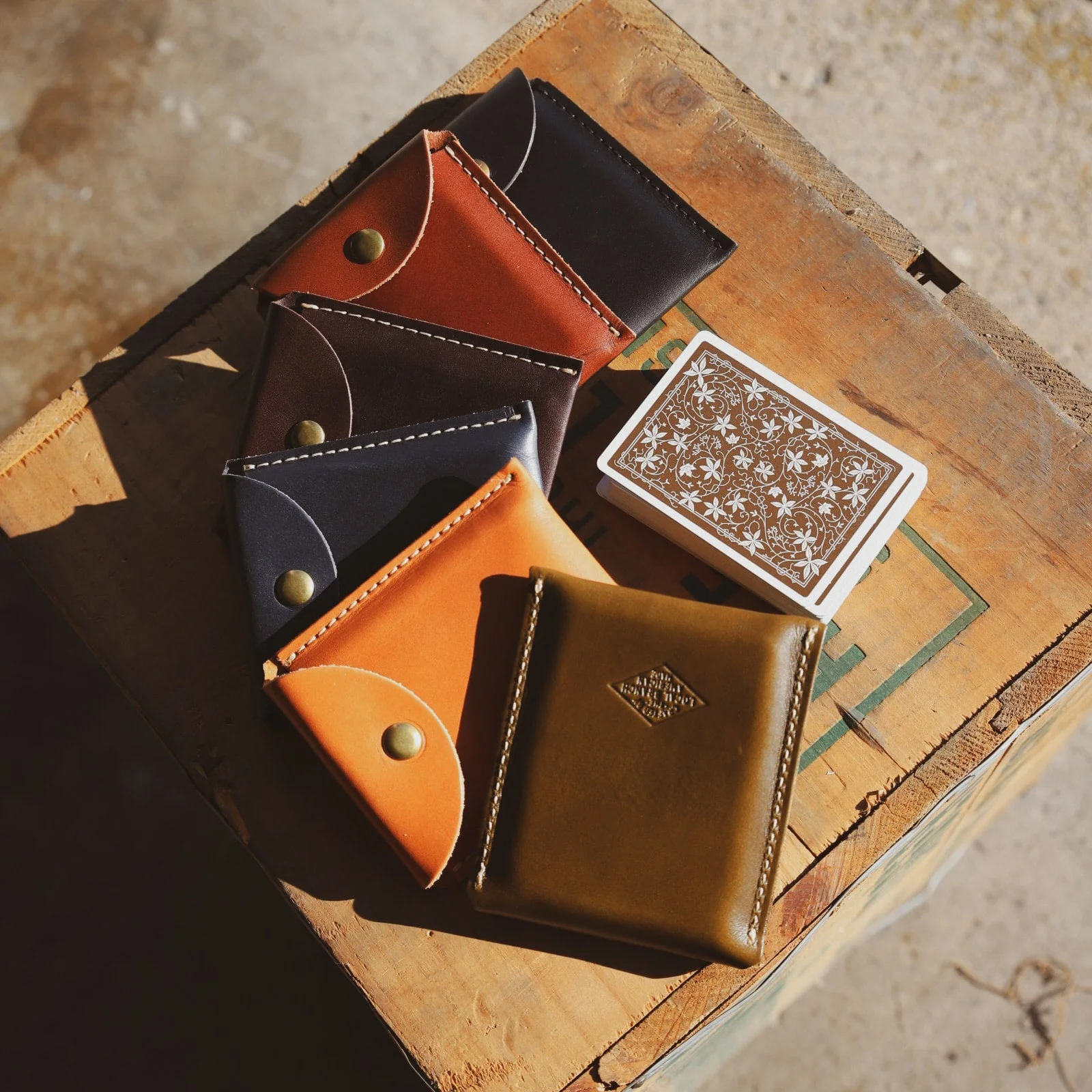 Leather Playing Card Case - USA Made - Image 2