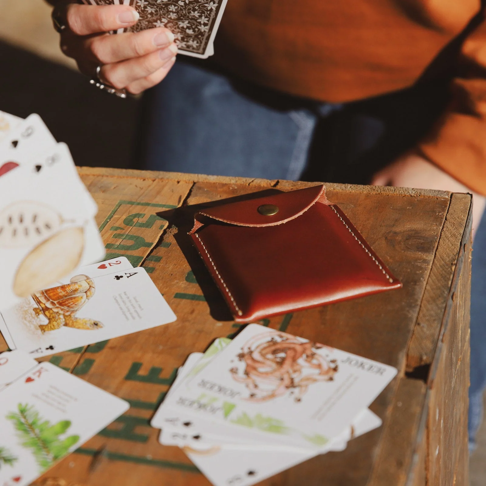 Leather Playing Card Case - USA Made - Image 4