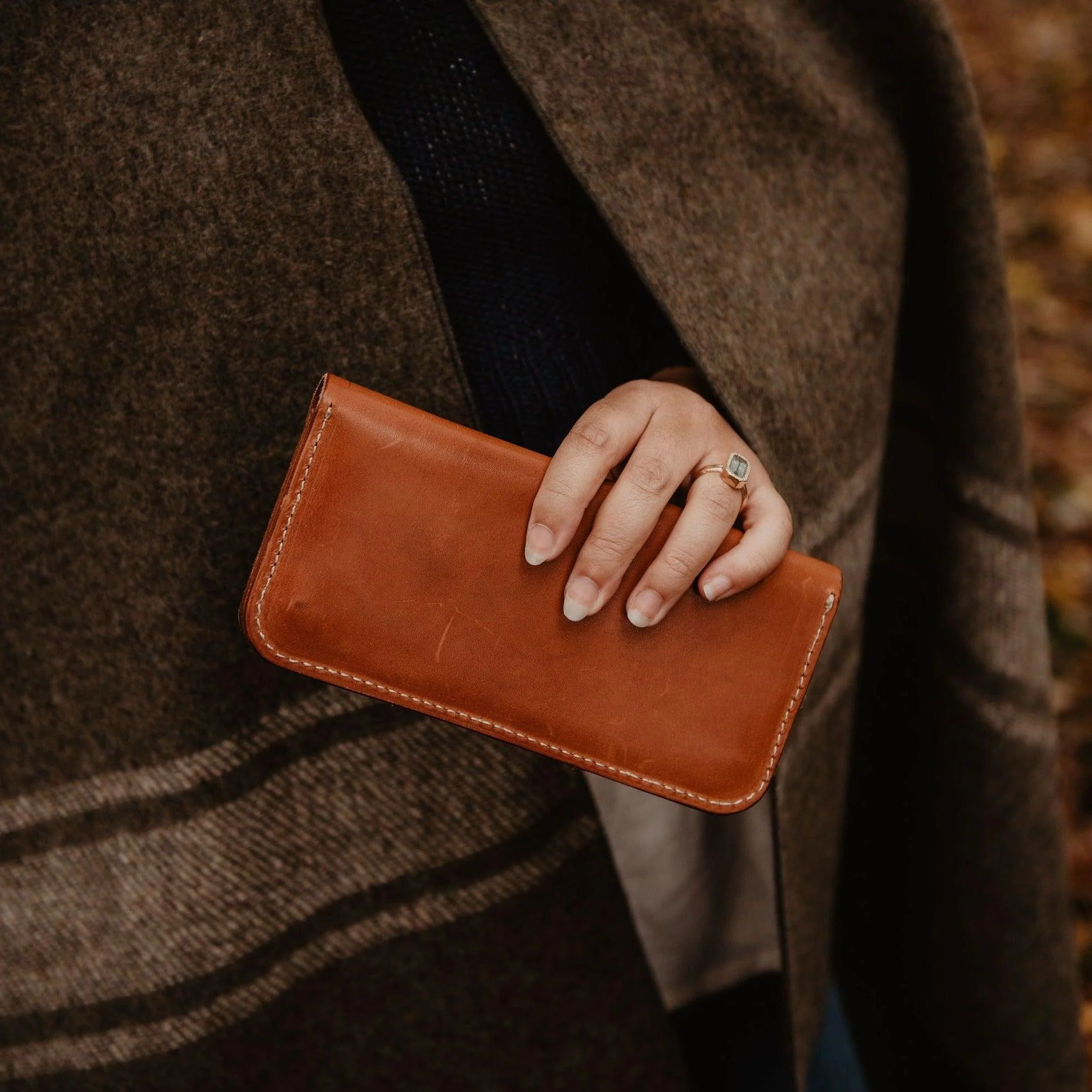 Leather Pocketbook Wallet - USA Made - Image 3