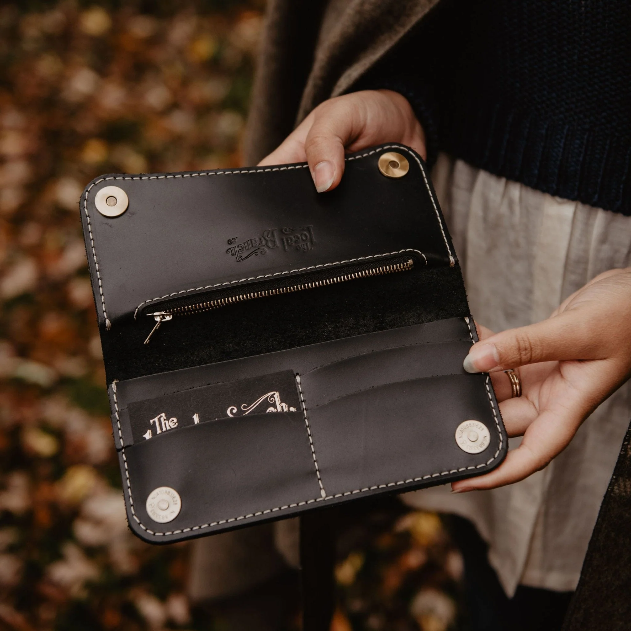 Leather Pocketbook Wallet - USA Made - Image 5