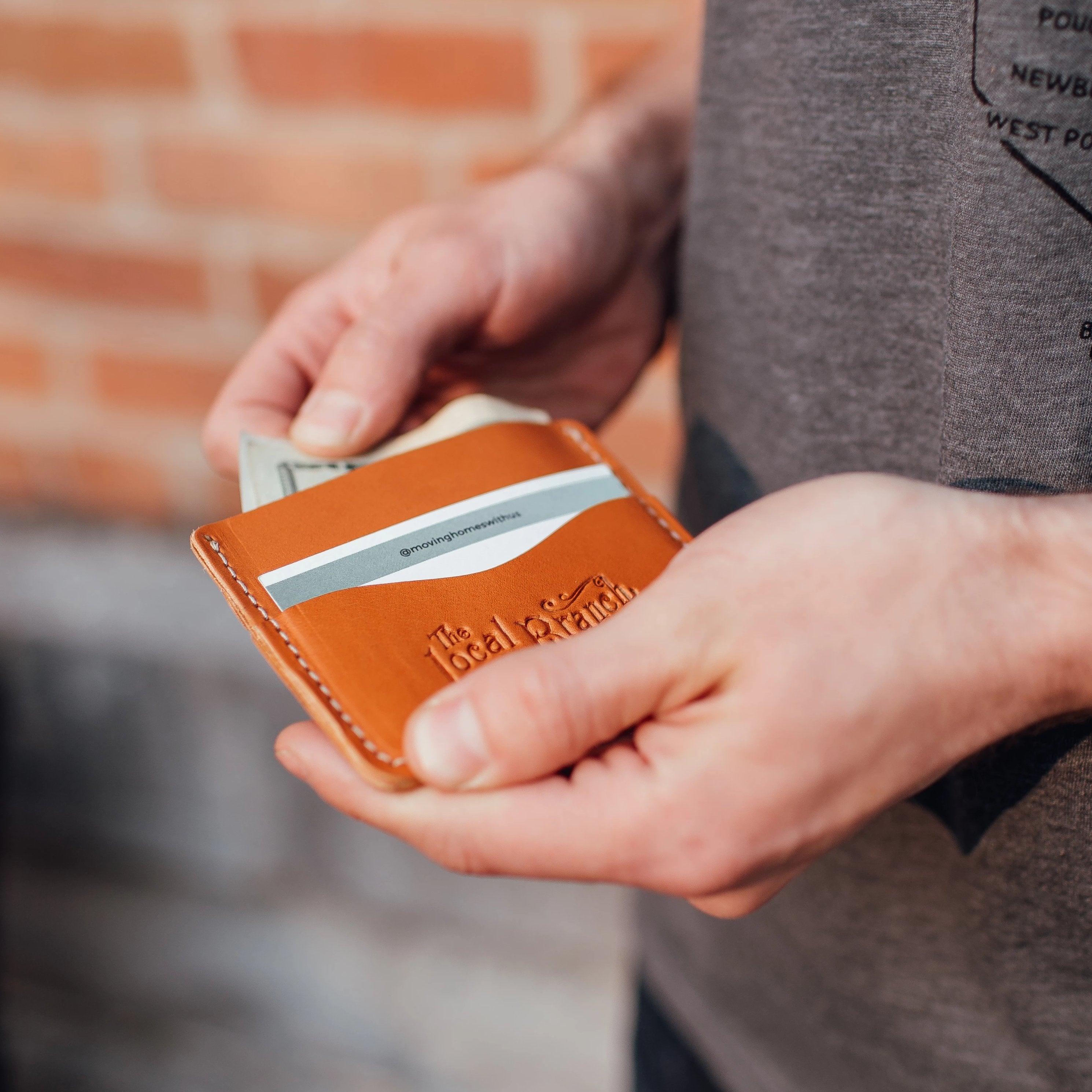 Leather Slim Wallet - USA Made - Image 2