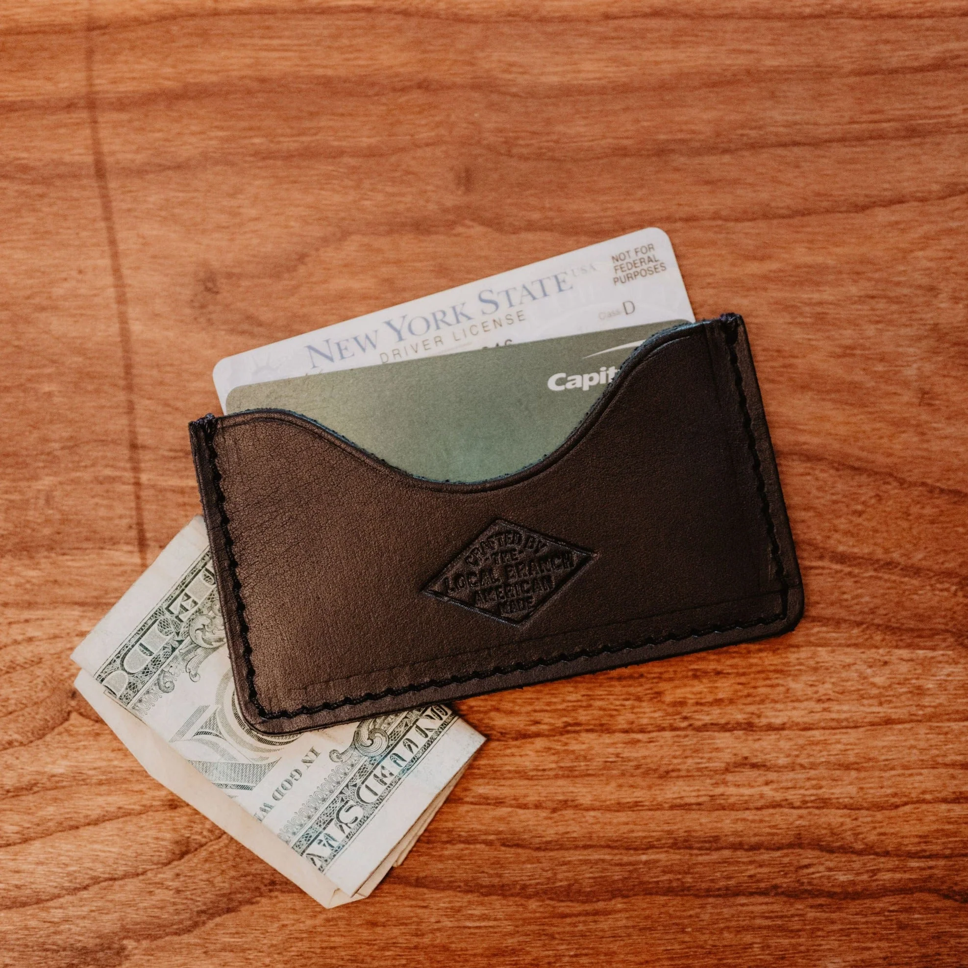Leather Slip Wallet - USA Made - Image 2