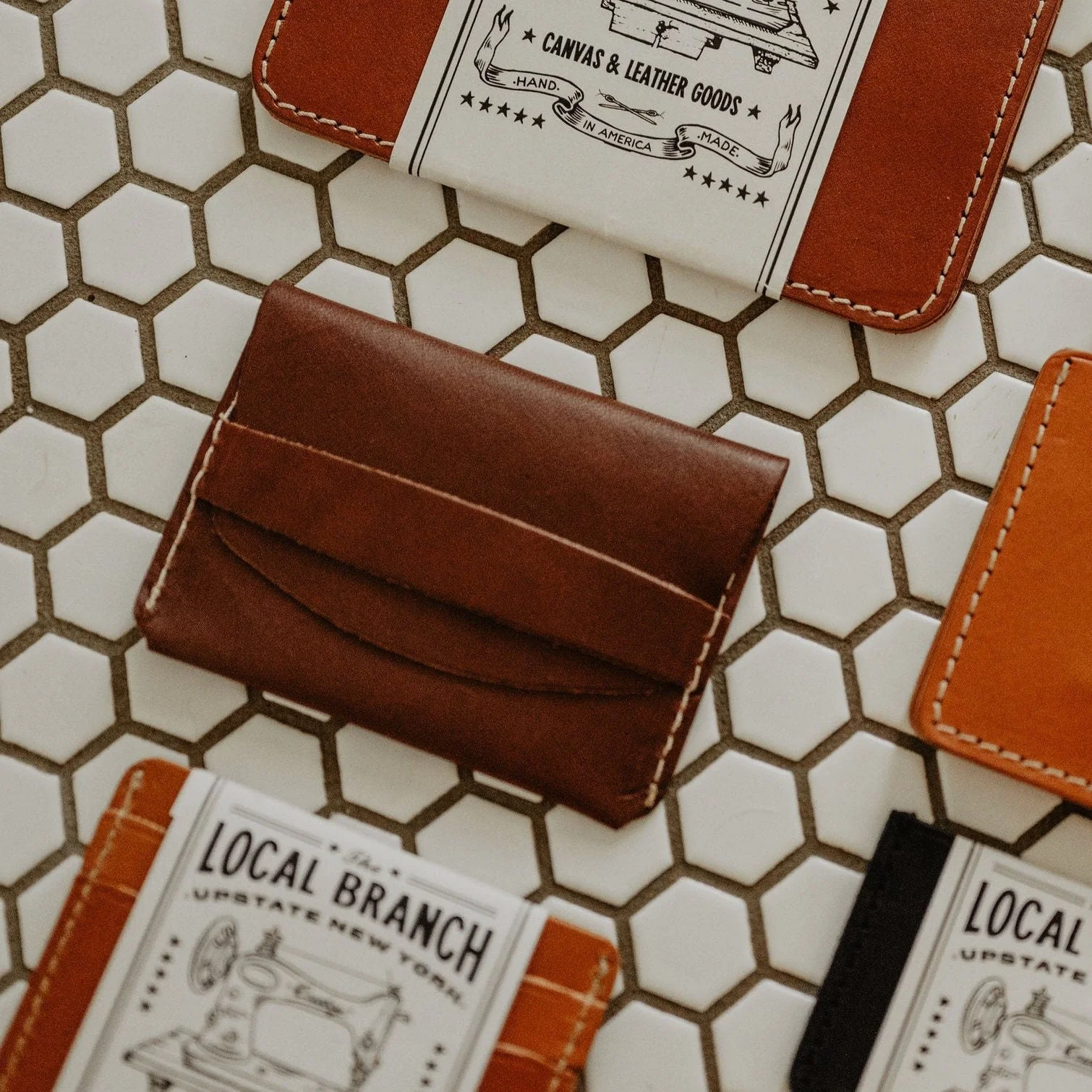 Leather Tuck Wallet - USA Made - Image 2