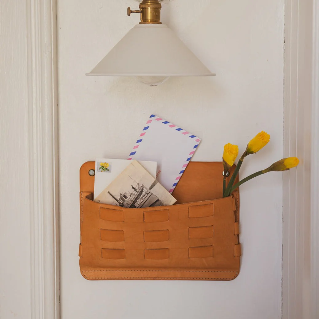 Leather Wall Pocket  - USA Made - Image 2