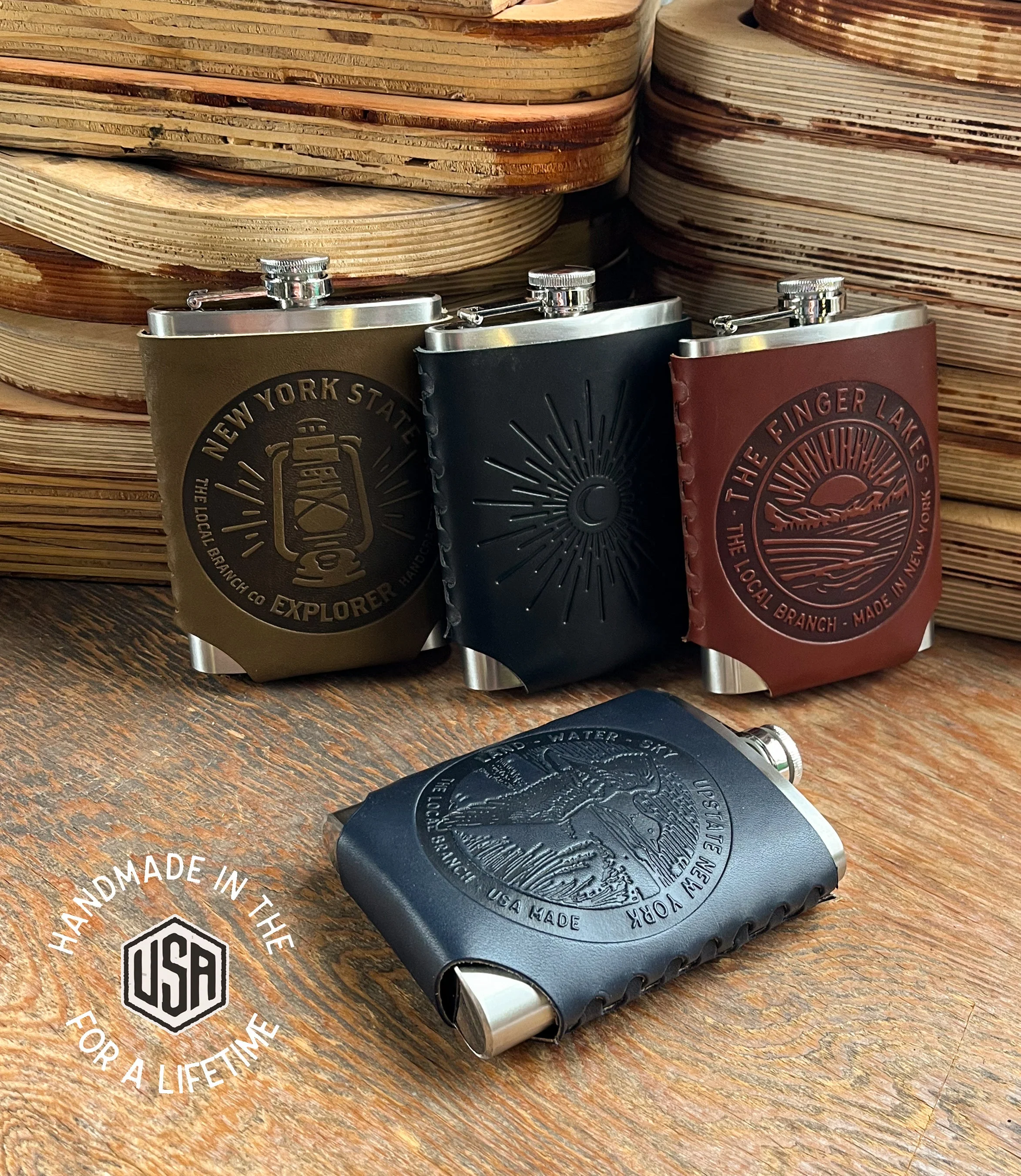 Leather Wrapped Flask