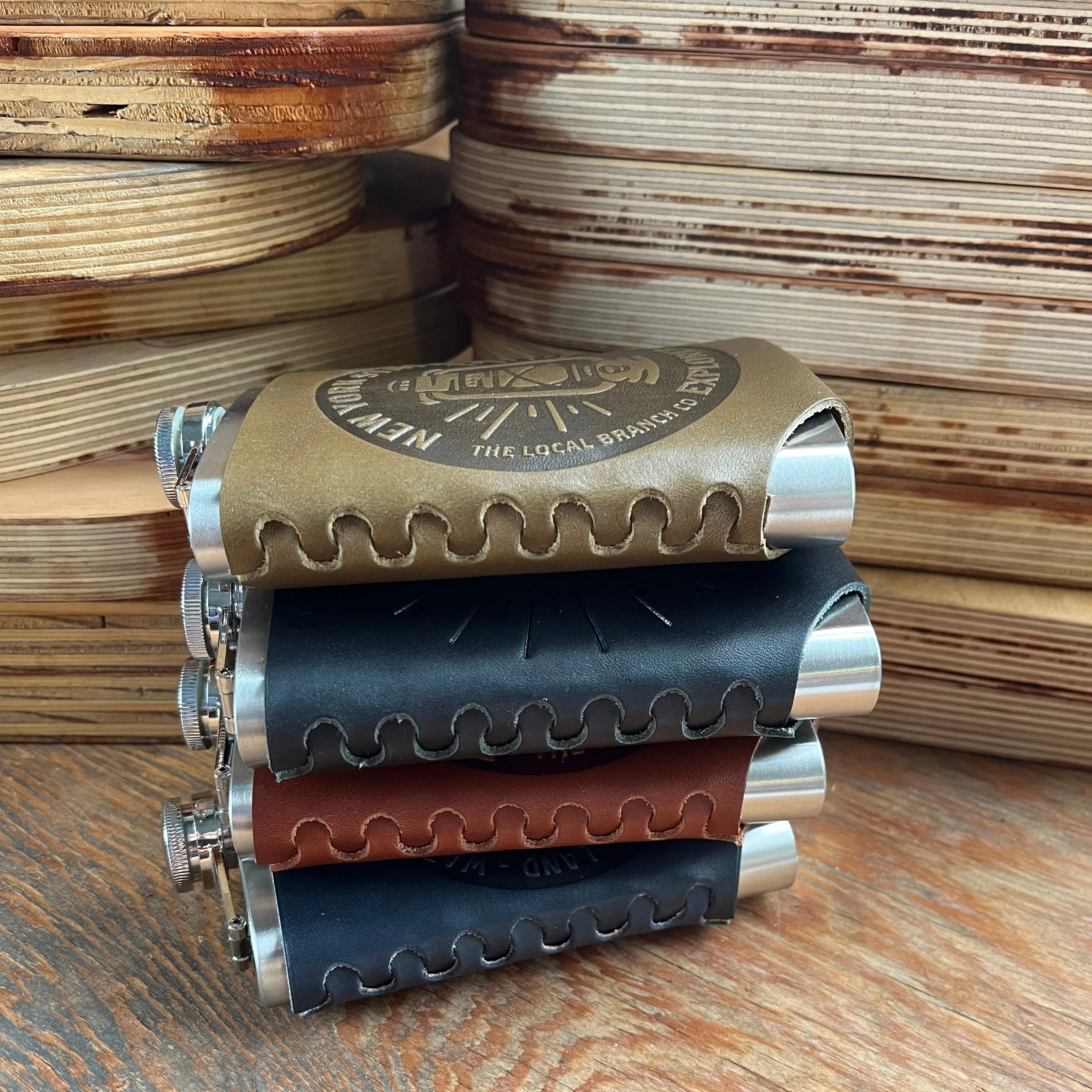 Leather Wrapped Flask - Image 6