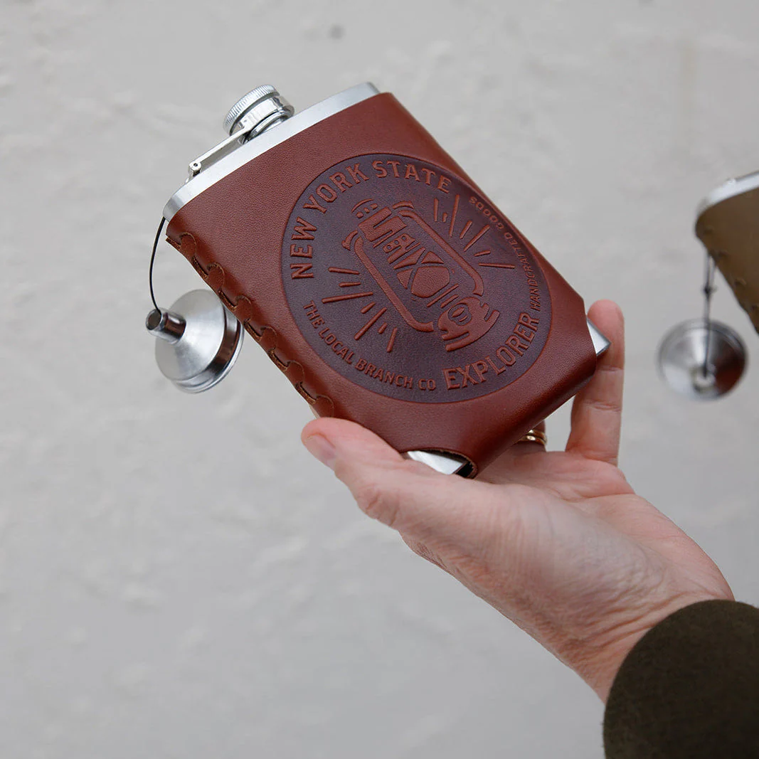 Leather Wrapped Flask - Image 7