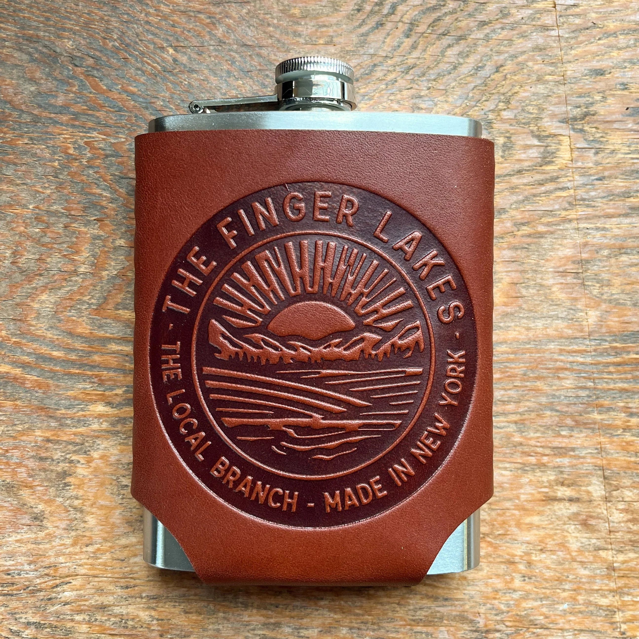 Leather Wrapped Flask - Image 8