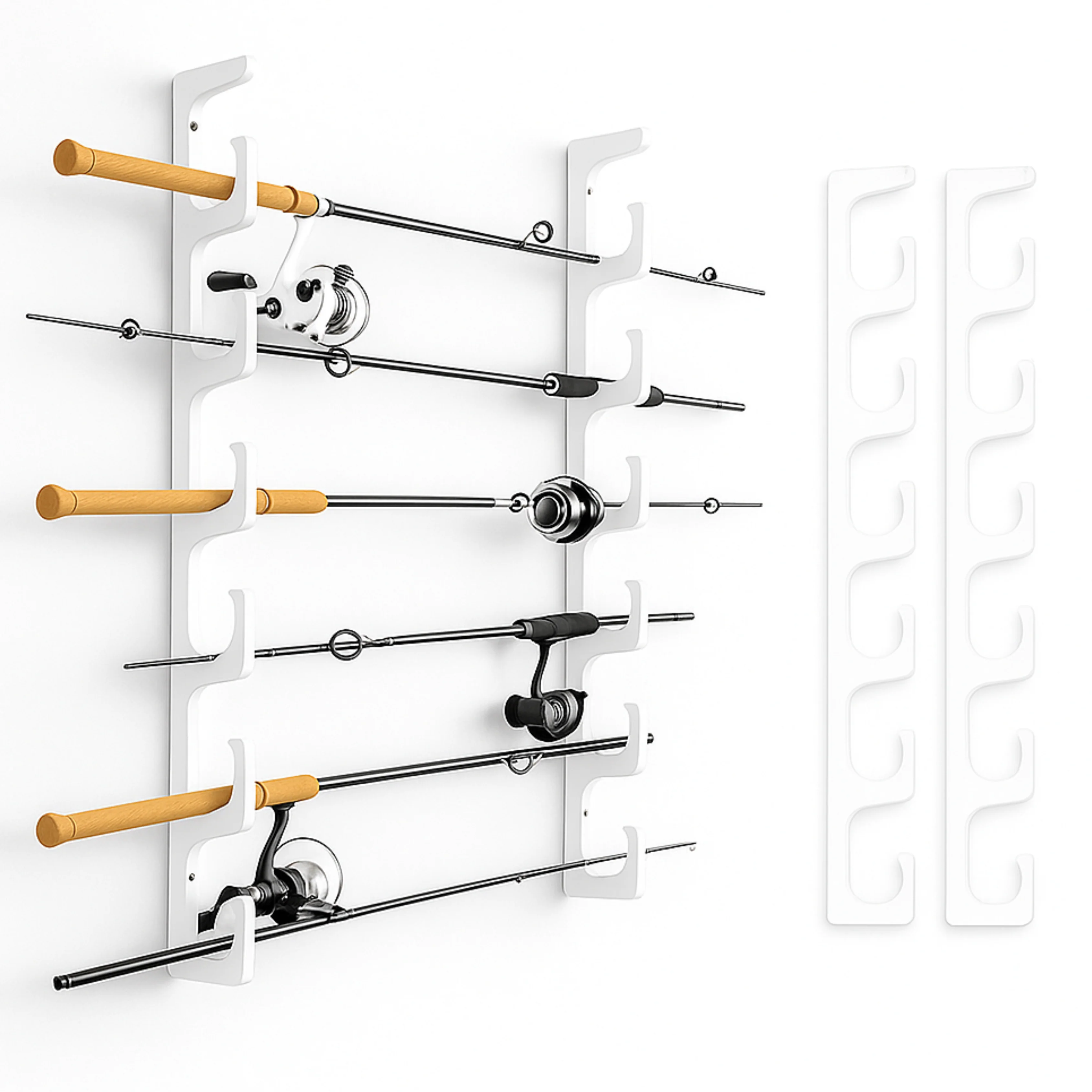 Made in the USA Fishing Rod Rack | Wall or Ceiling Mounted - Image 3