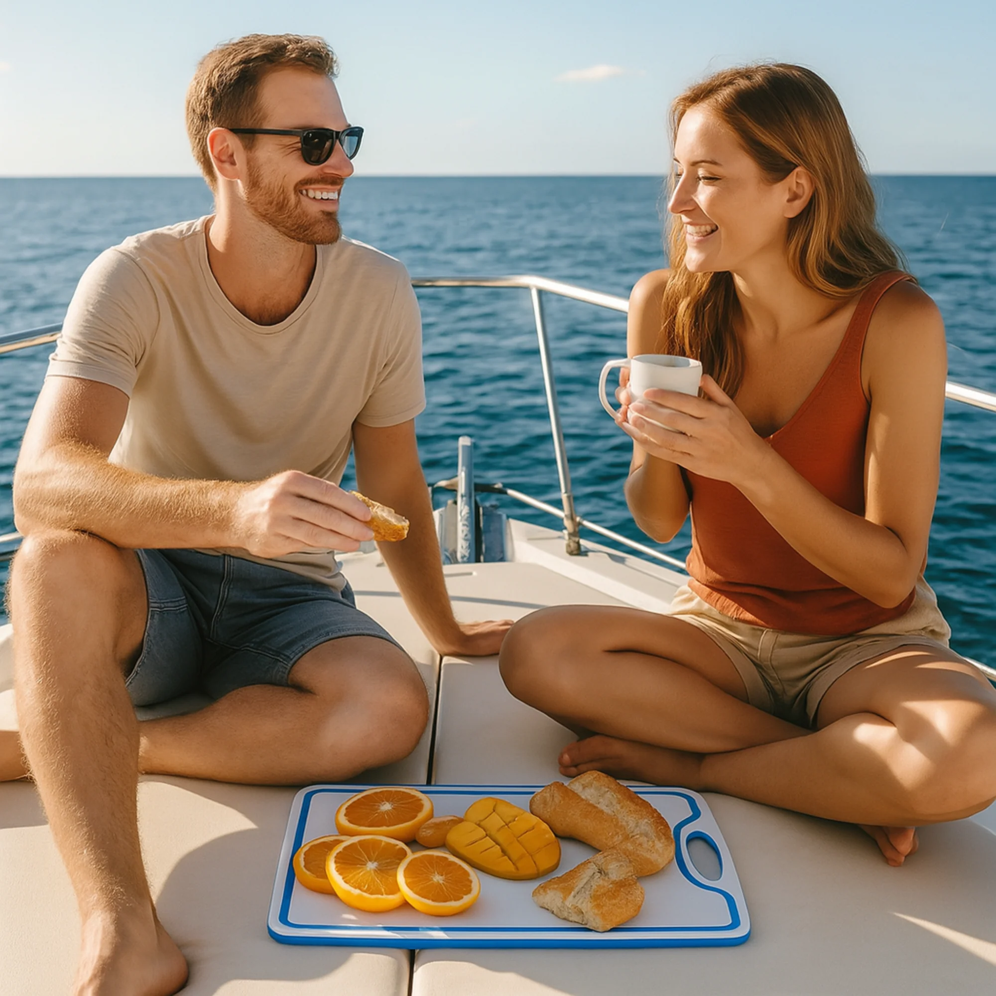 Made in the USA | Premium Cutting Board | Textured 1/2 inch HDPE UV Protected | Non-Skid or Mark Rubber Feet | Great for Boats & any Counter-top - Image 16