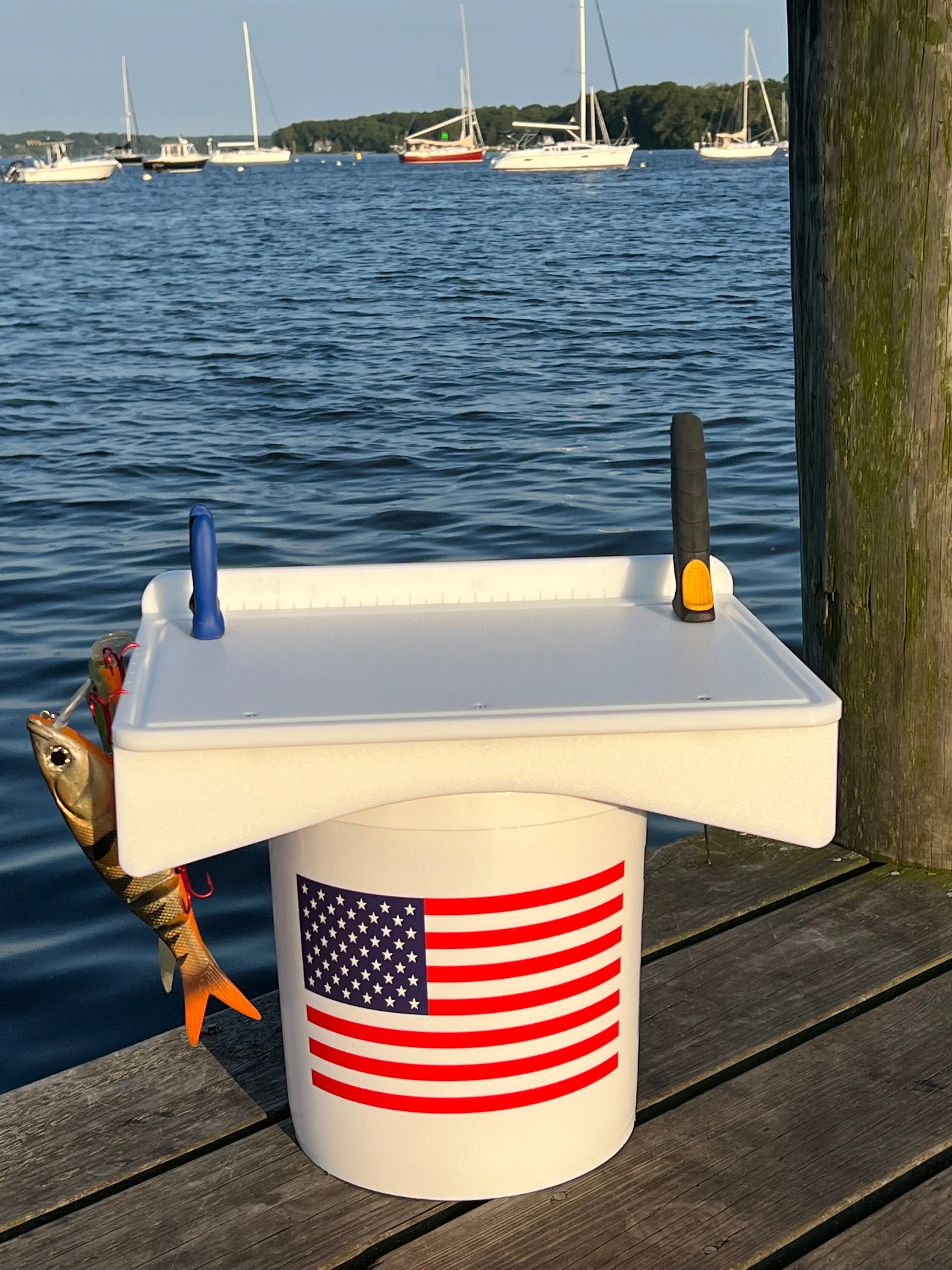 Made in the USA | Premium Single Bucket Raised 18" Fillet Table and Cutting Board - Image 13