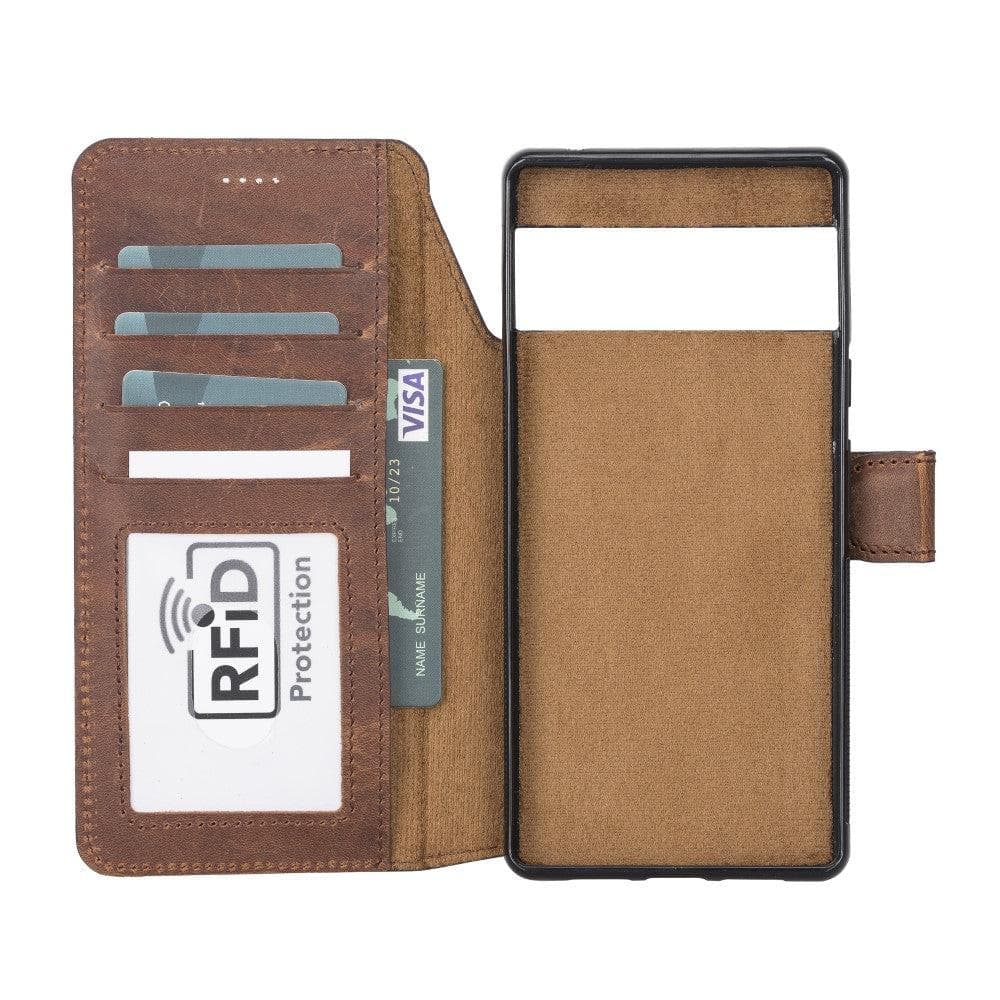 Magic Google Pixel 6 Pro Detachable Leather Wallet Case - Image 30