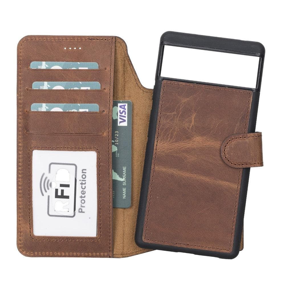 Magic Google Pixel 6 Pro Detachable Leather Wallet Case - Image 36