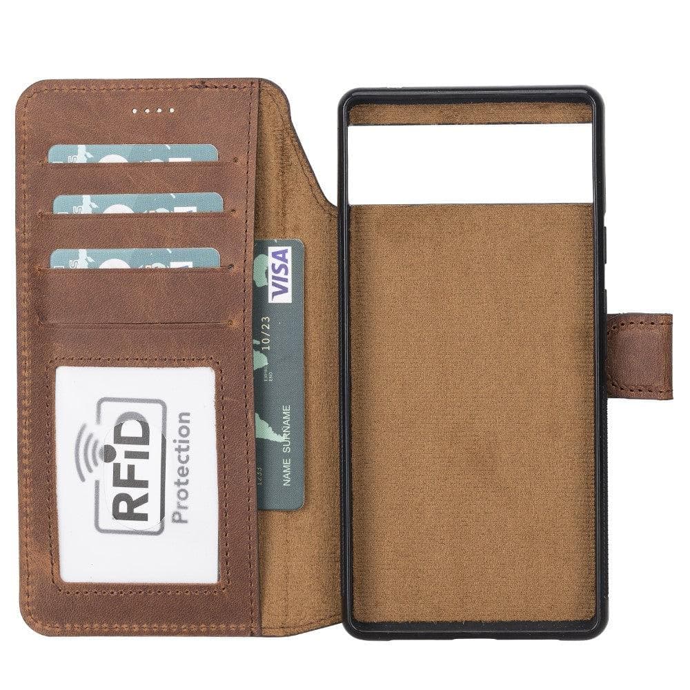 Magic Google Pixel 6 Pro Detachable Leather Wallet Case - Image 37