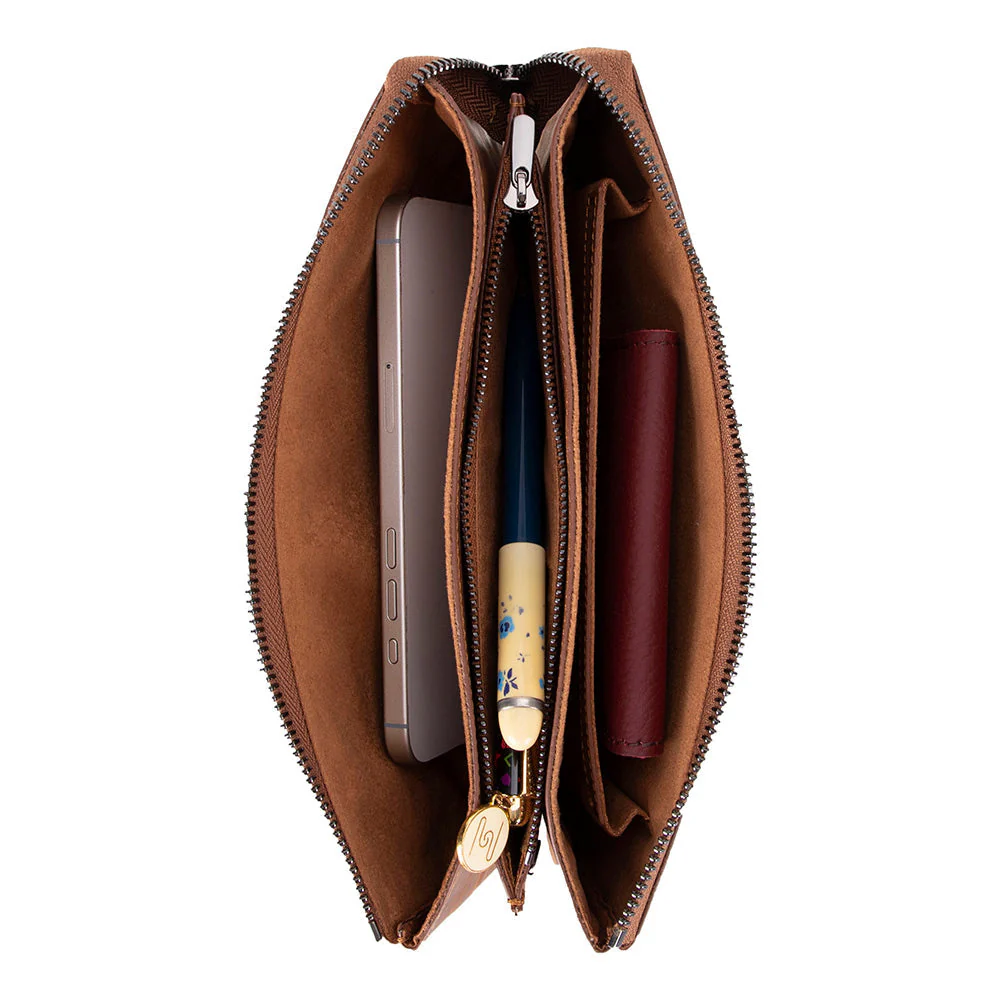 Majeste Leather Clutch Bag - Image 23